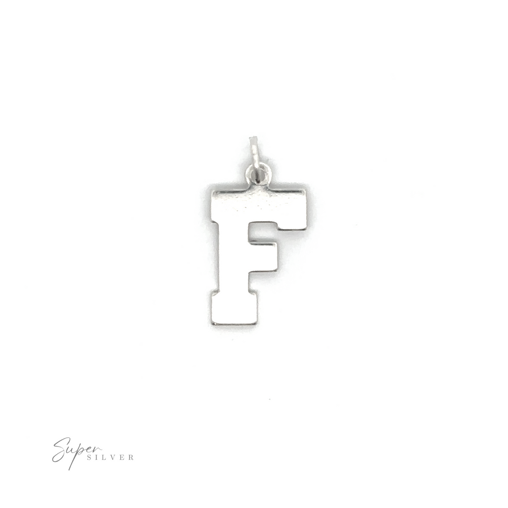 
                  
                    A .925 Sterling Silver Alphabet Charm on a white background.
                  
                