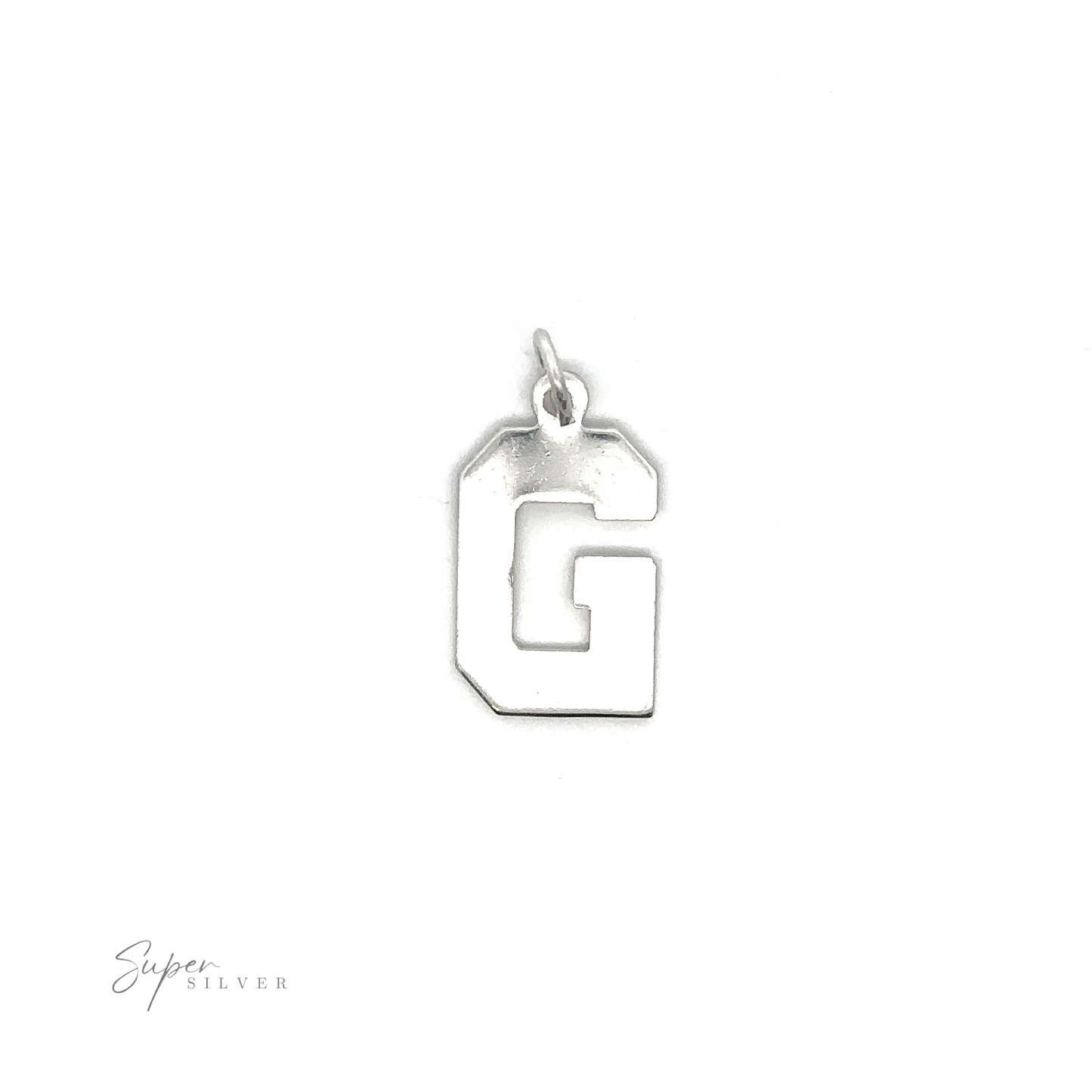 
                  
                    A .925 sterling silver Alphabet Charms with the letter G, perfect for personalization.
                  
                