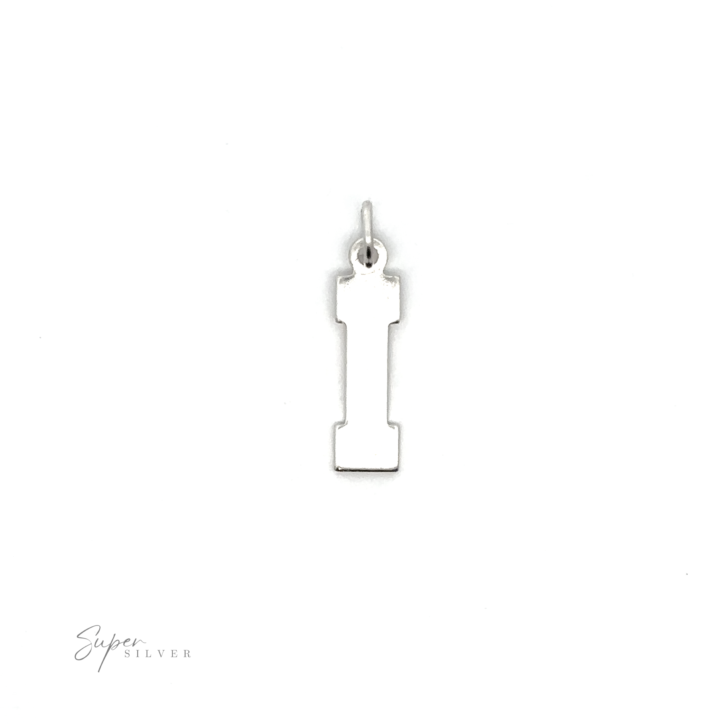 An Alphabet Charms charm personalized with the letter i.