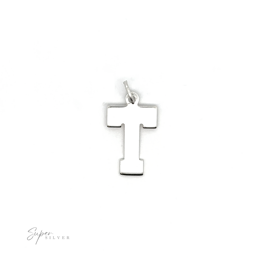 
                  
                    A sterling silver Alphabet charm on a white background, perfect for personalization.
                  
                