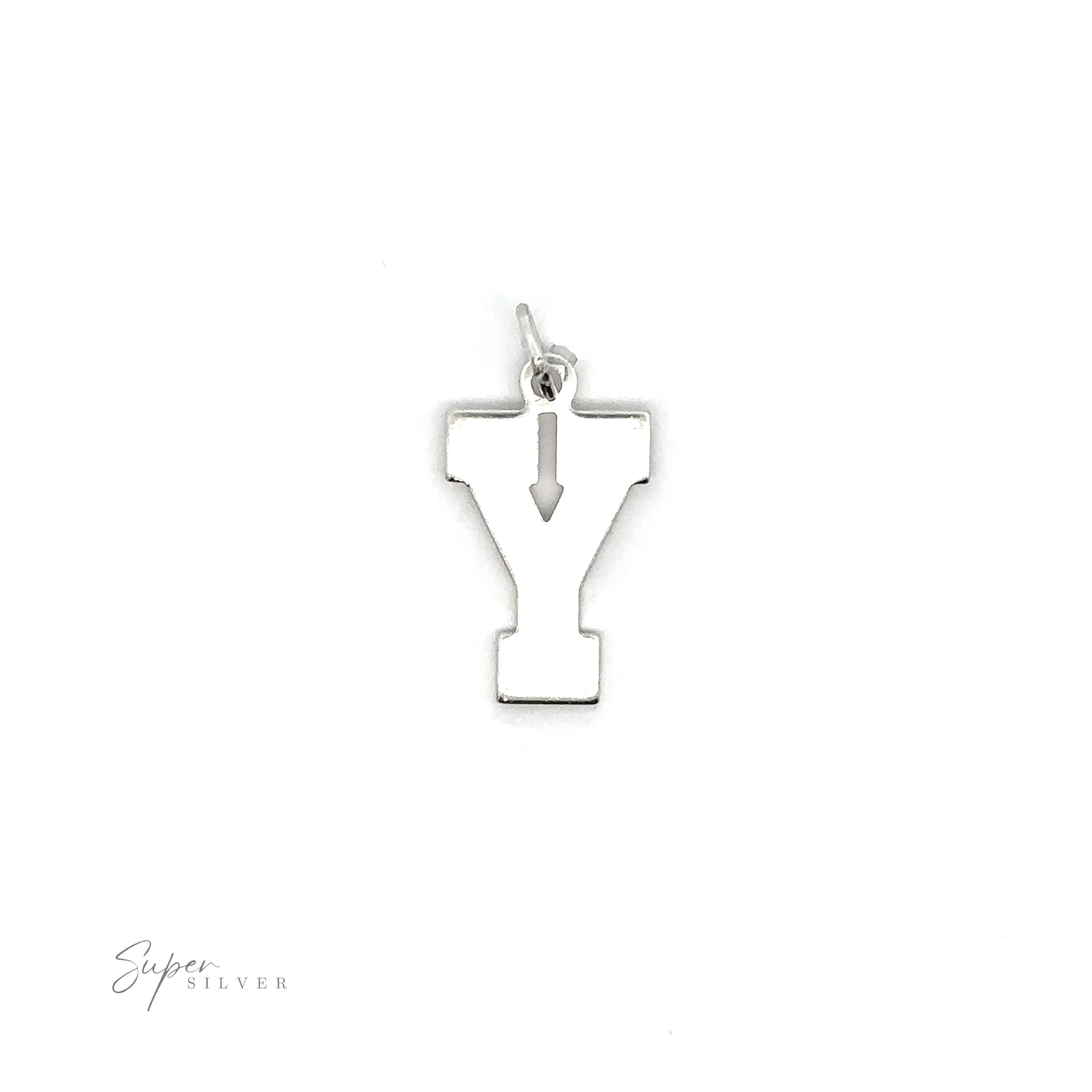 A sterling silver charm with the letter y on it, perfect for personalization or adding to your collection of Alphabet Charms.