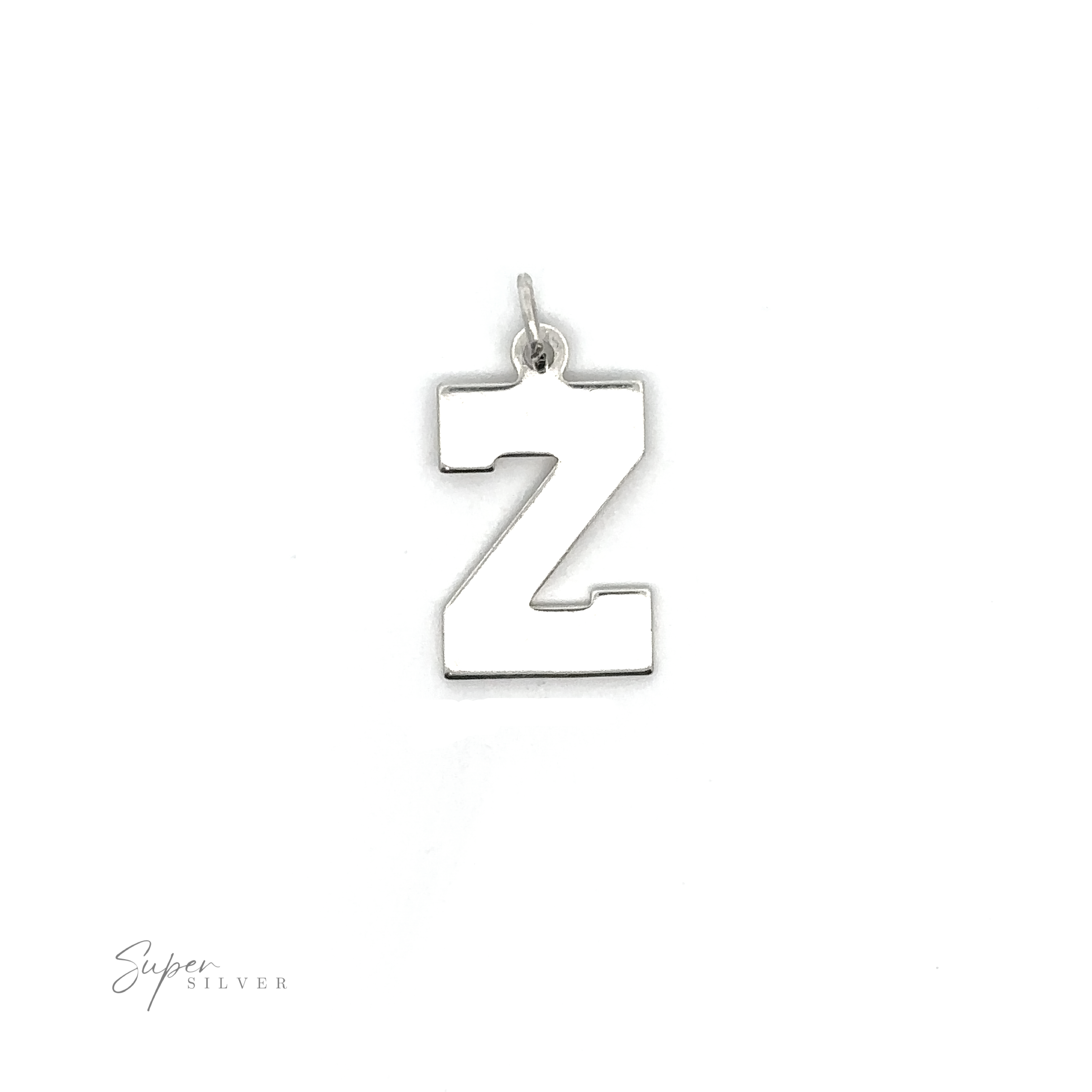 An Alphabet Charms letter z charm for personalized jewelry collections.