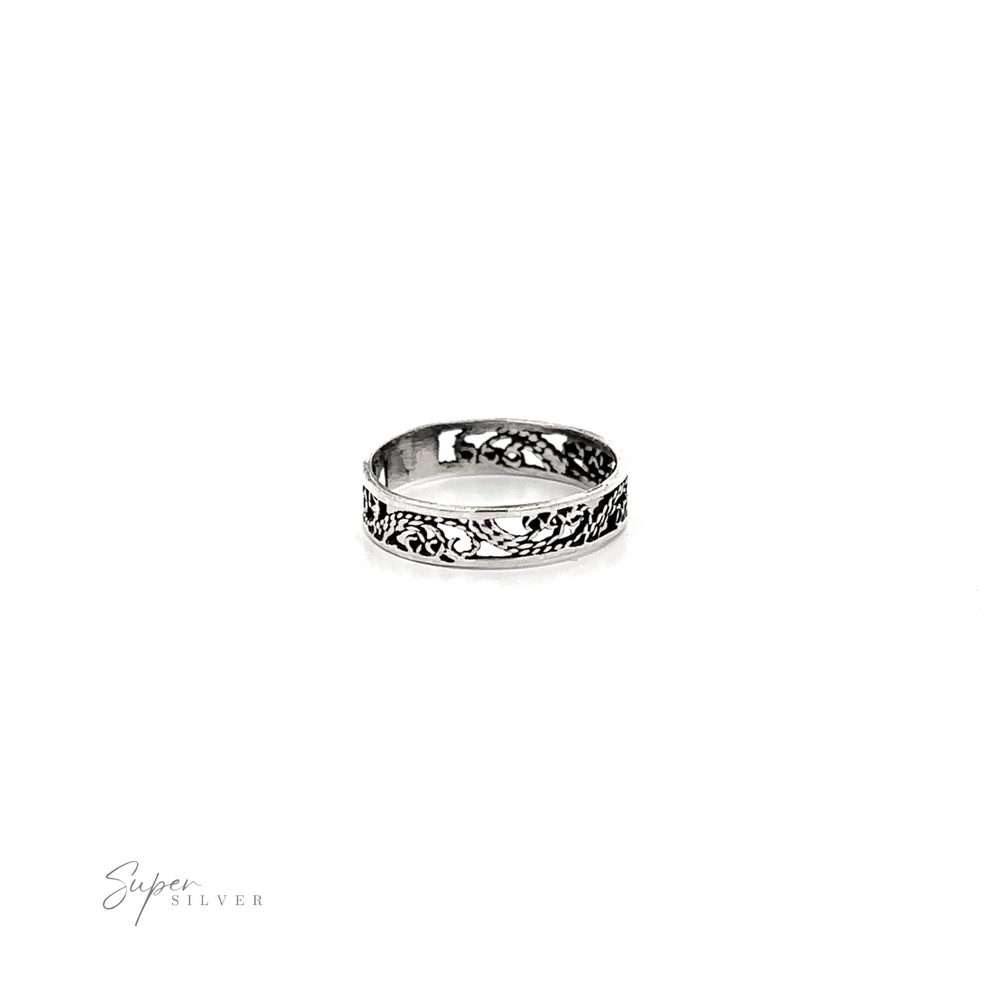 
                  
                    A Freestyle Filigree Band with an etched swirl design.
                  
                