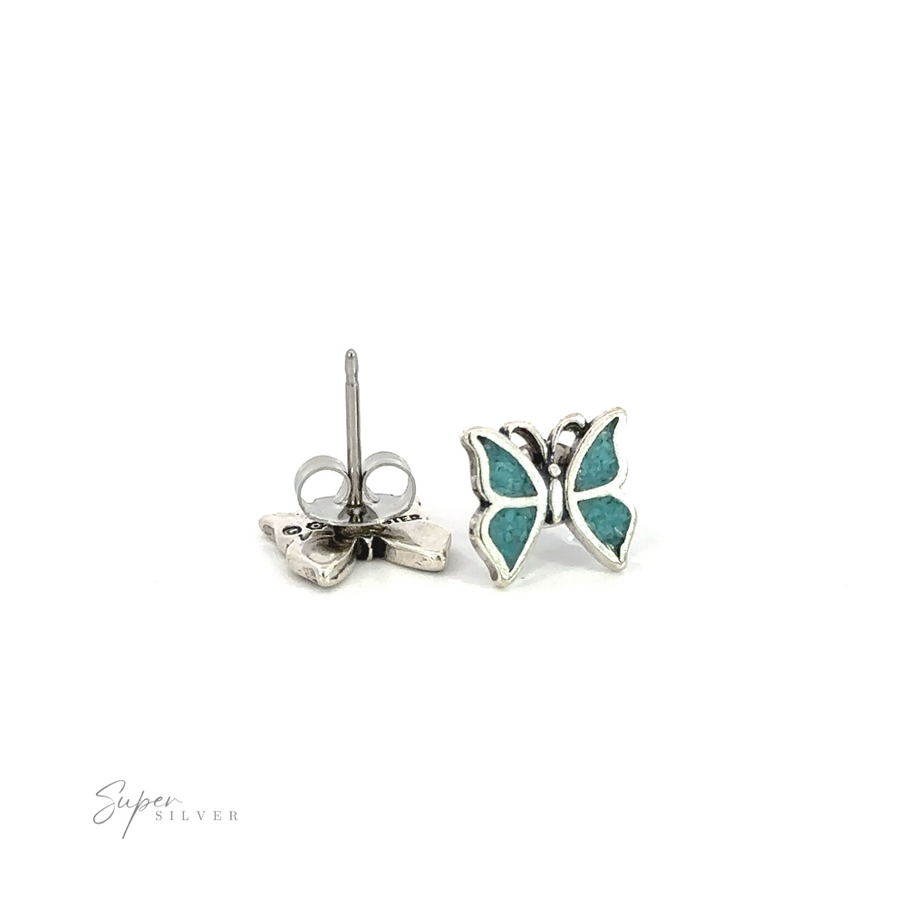 Keywords: Turquoise Butterfly Studs, earrings