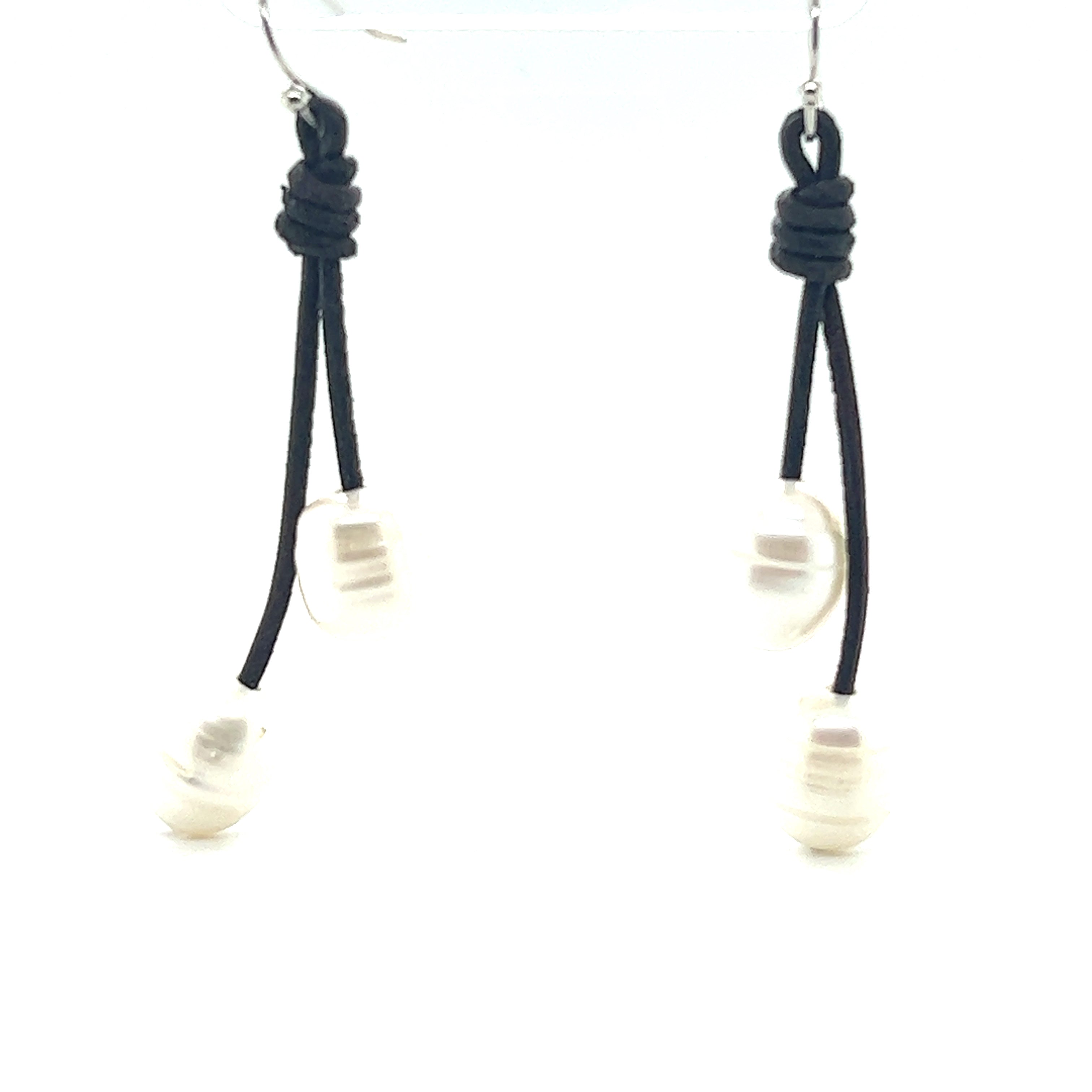 Leather loop buying necklace/earring combo