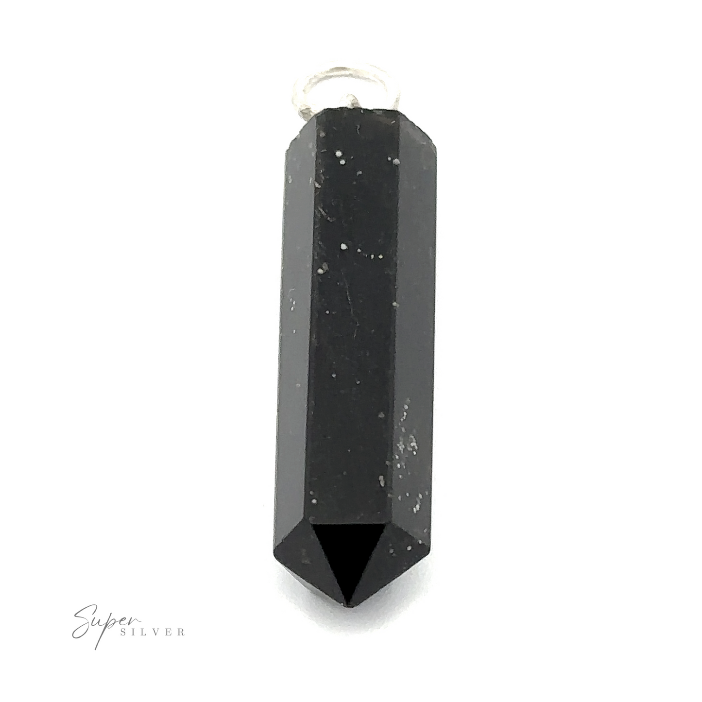 
                  
                    A Raw Stone Obelisk Pendant with a small metal loop at the top for attaching to a chain or cord. Featuring a raw obelisk shape, the pendant is shown against a white background.
                  
                