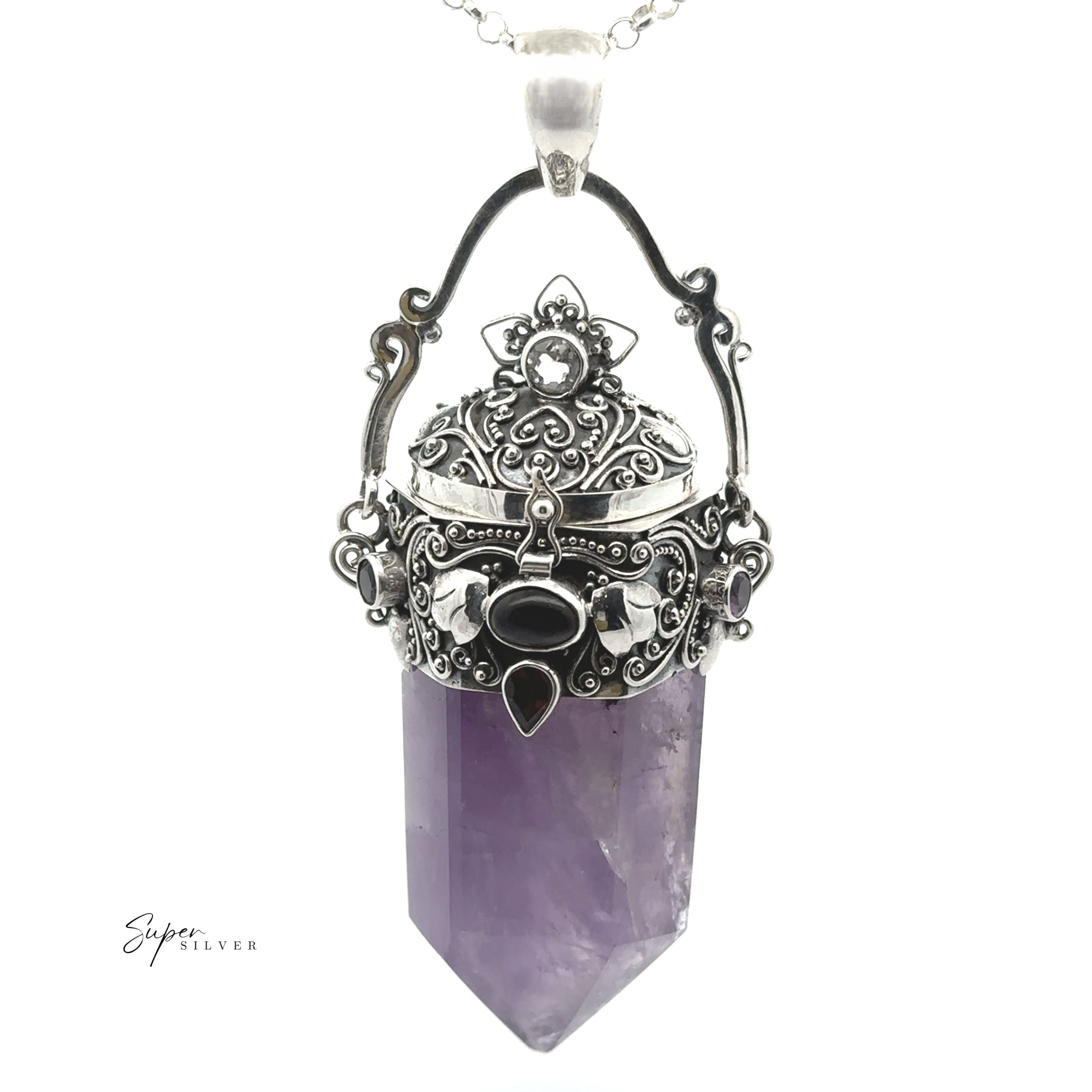 Phenomenal Amethyst Poison Pendant