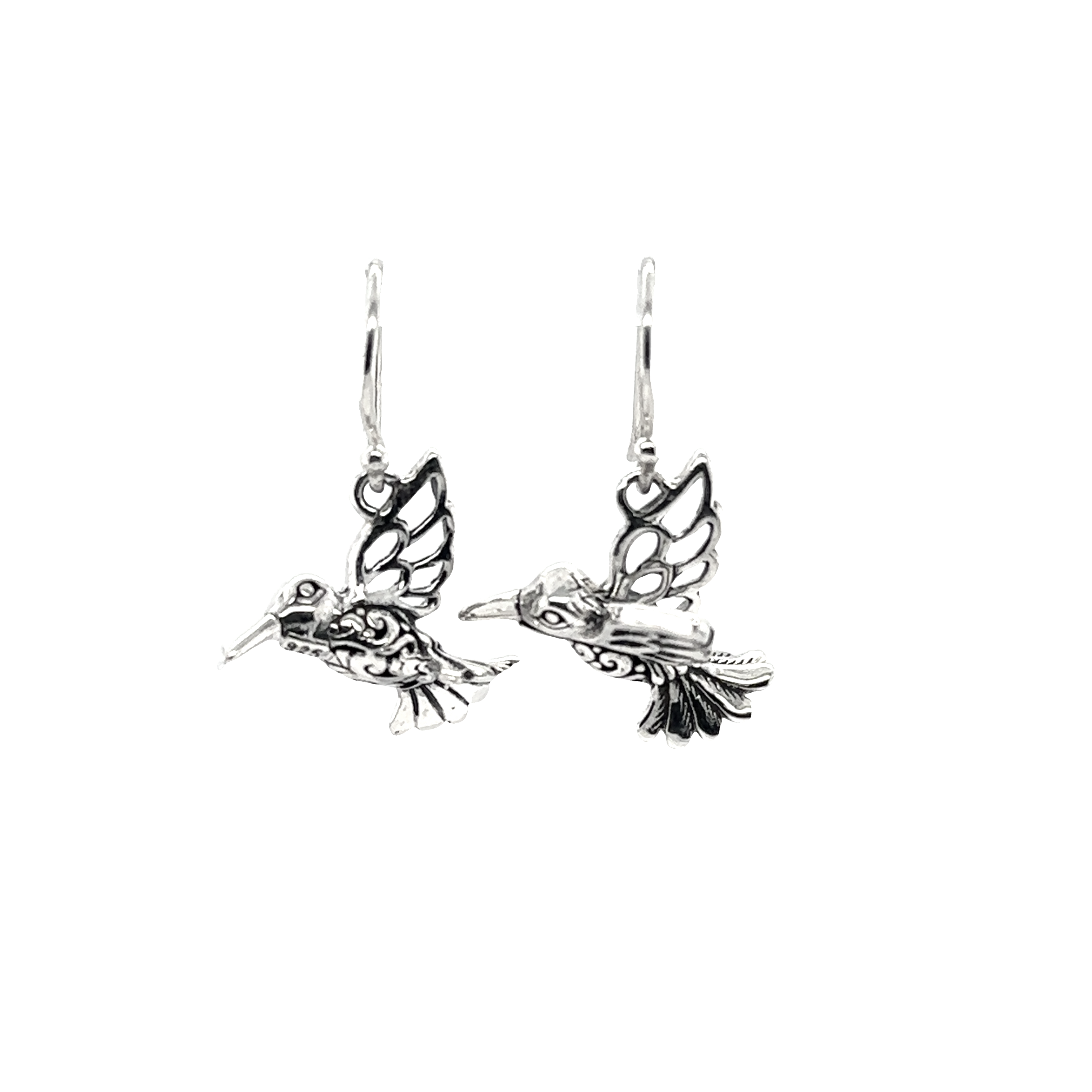 Super Silver's Filigree Hummingbird Earrings.