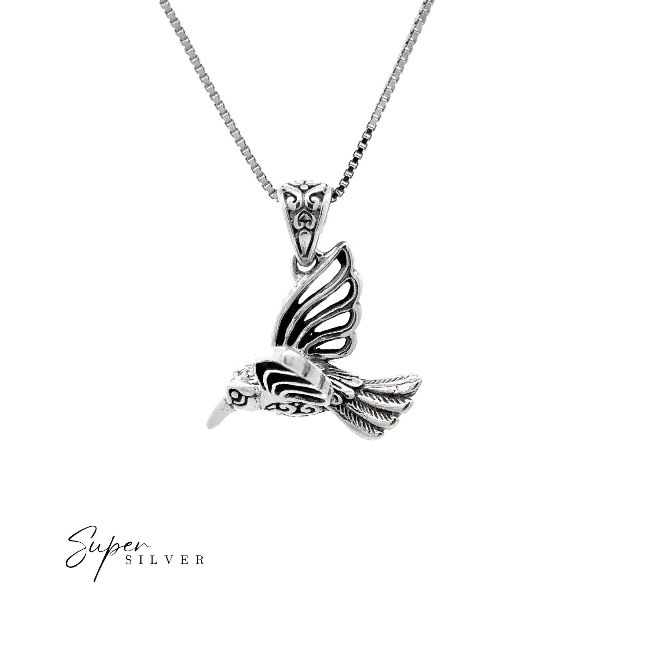 Filigree Humming Bird Pendant
