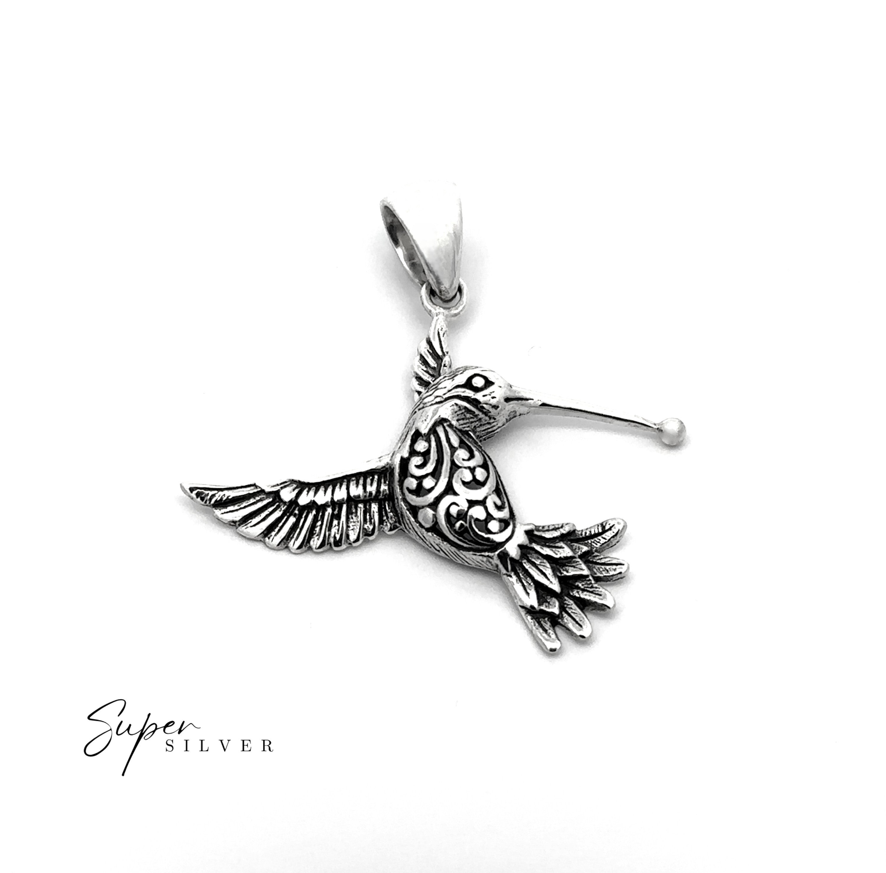 Filigree Hummingbird Pendant