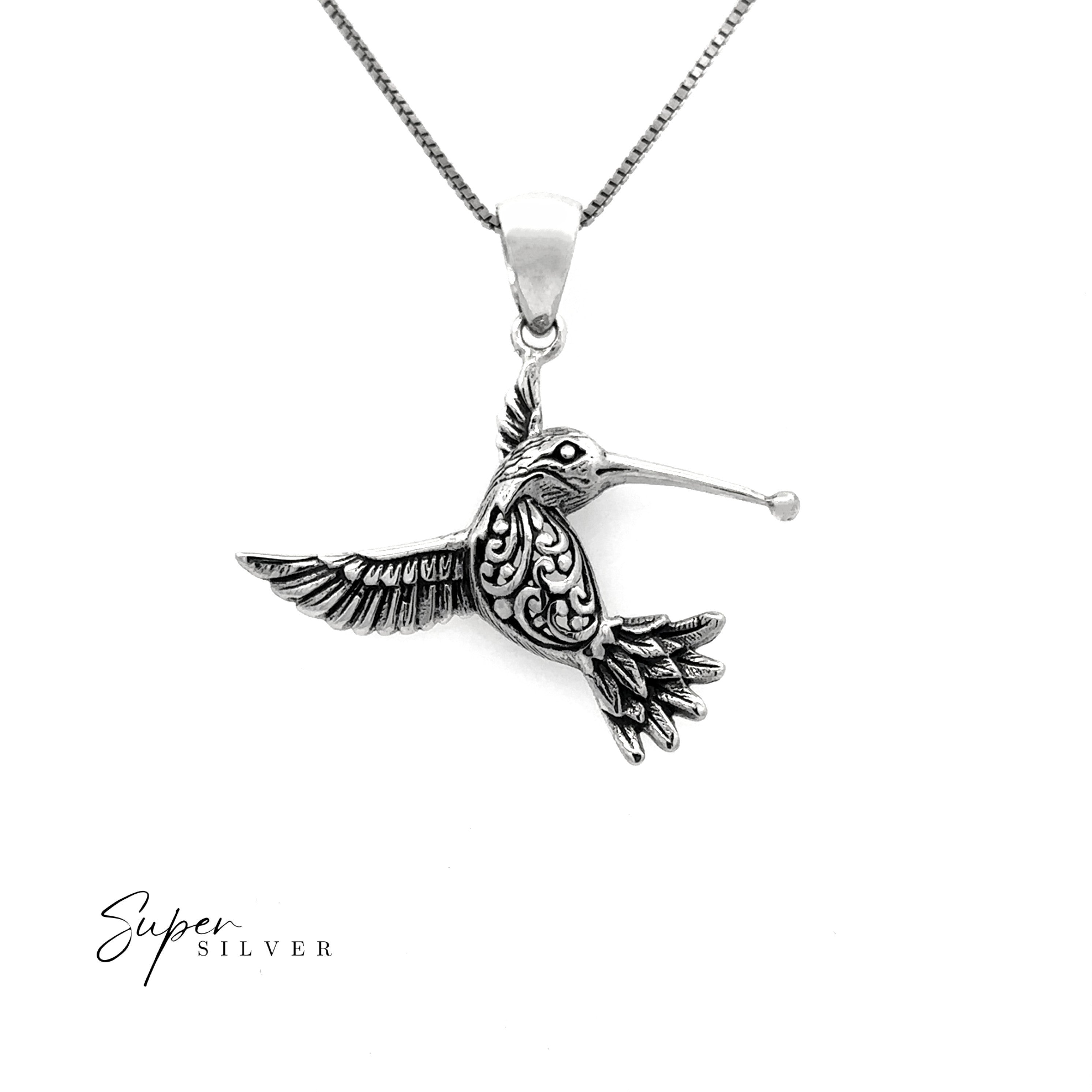 Filigree Hummingbird Pendant