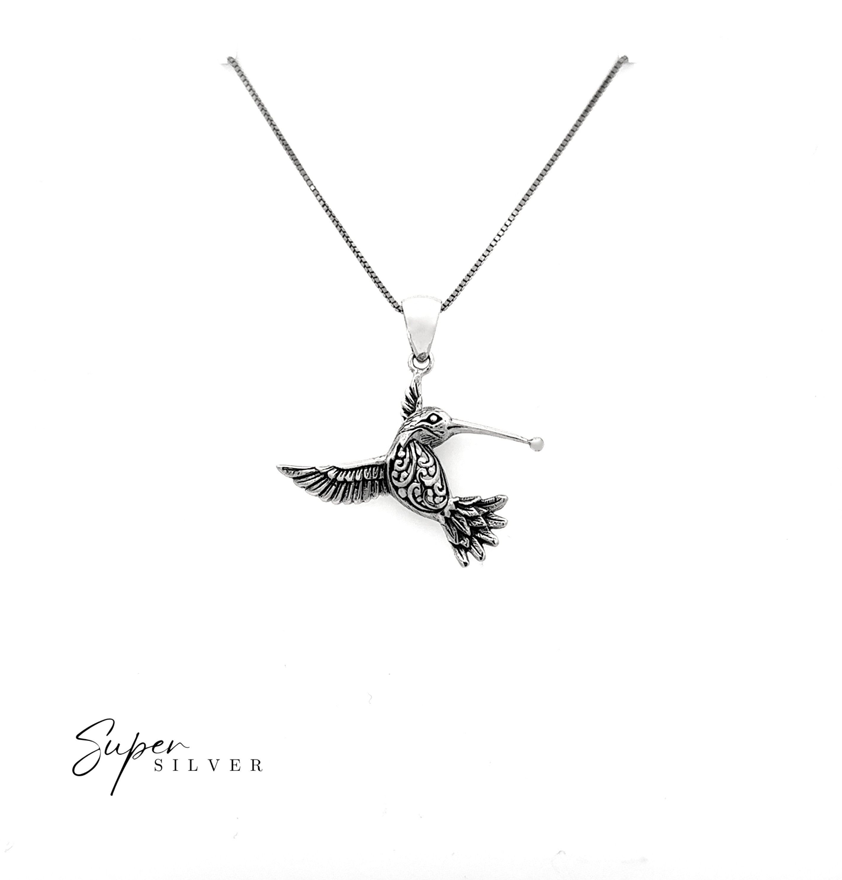 Filigree Hummingbird Pendant