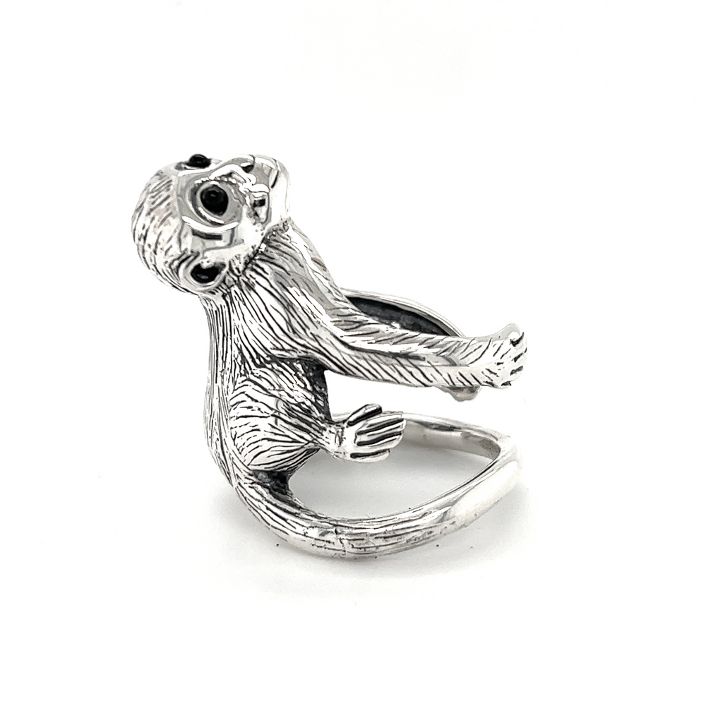 An adjustable Monkey Ring on a white background.