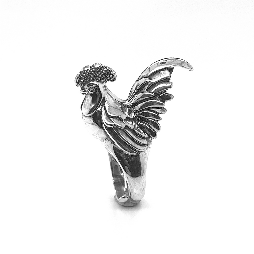 
                  
                    An Exceptional Rooster Ring with a rooster design.
                  
                