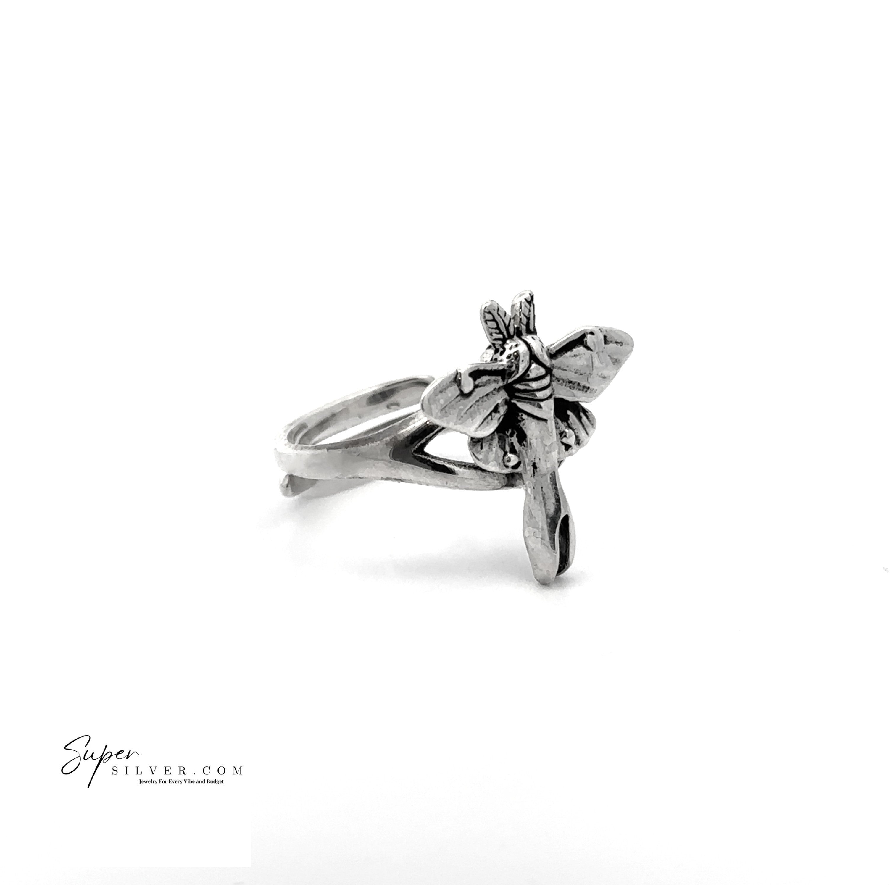Adjustable Small Luna Moth Ring