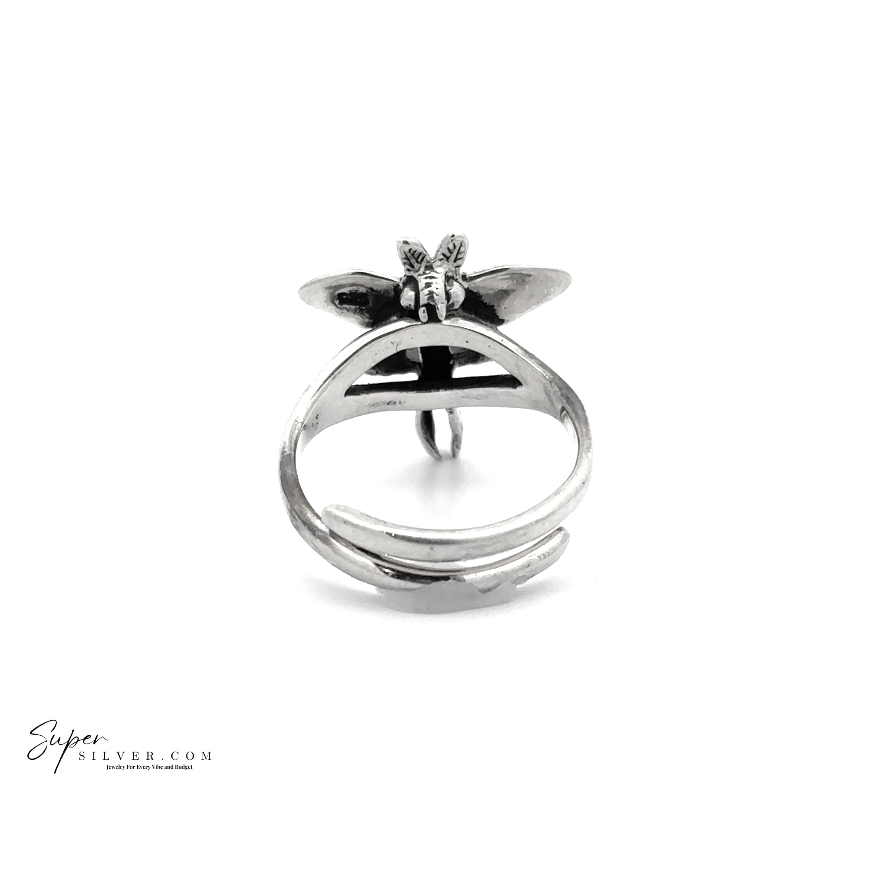 Adjustable Small Luna Moth Ring