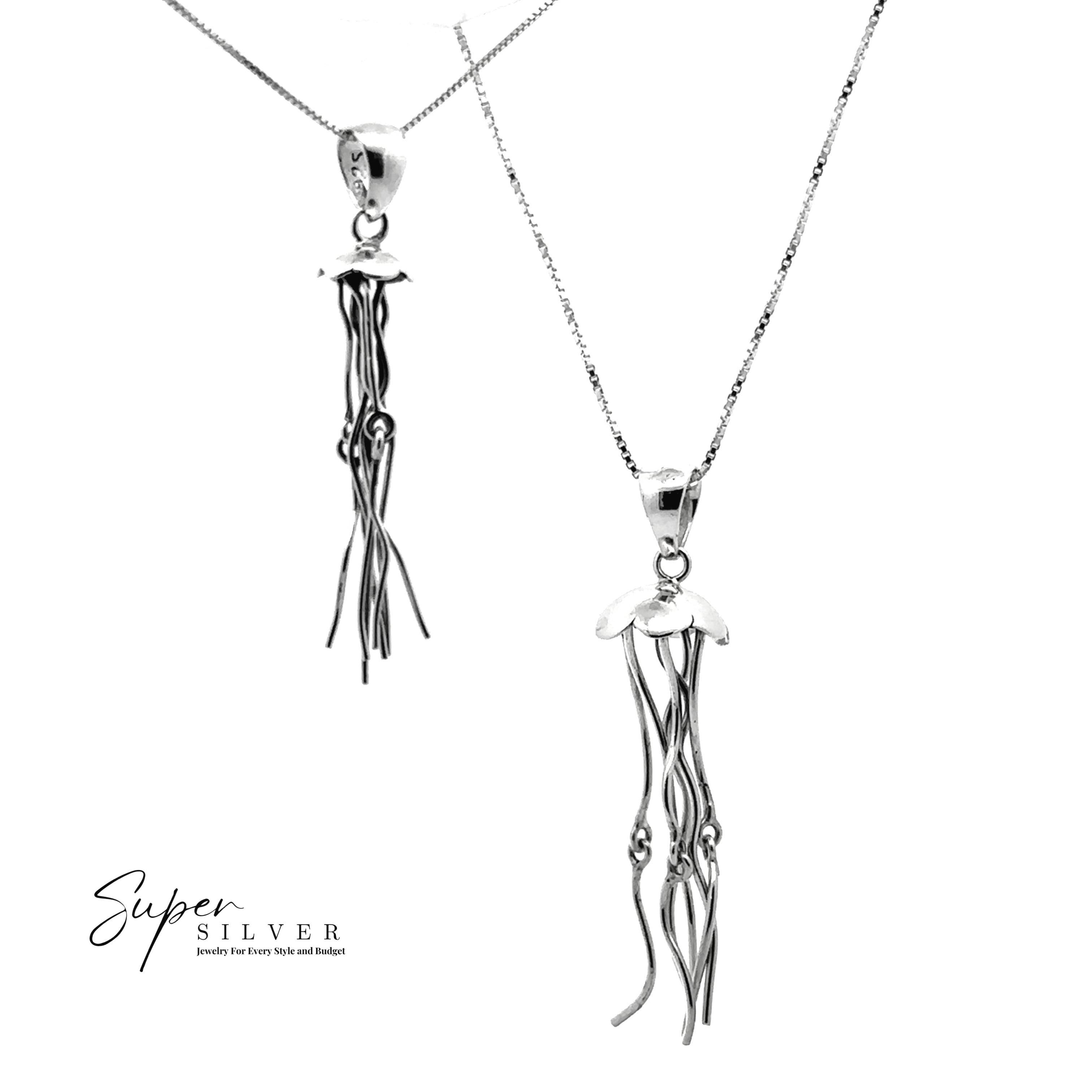 Moving Tentacle Jellyfish Pendant