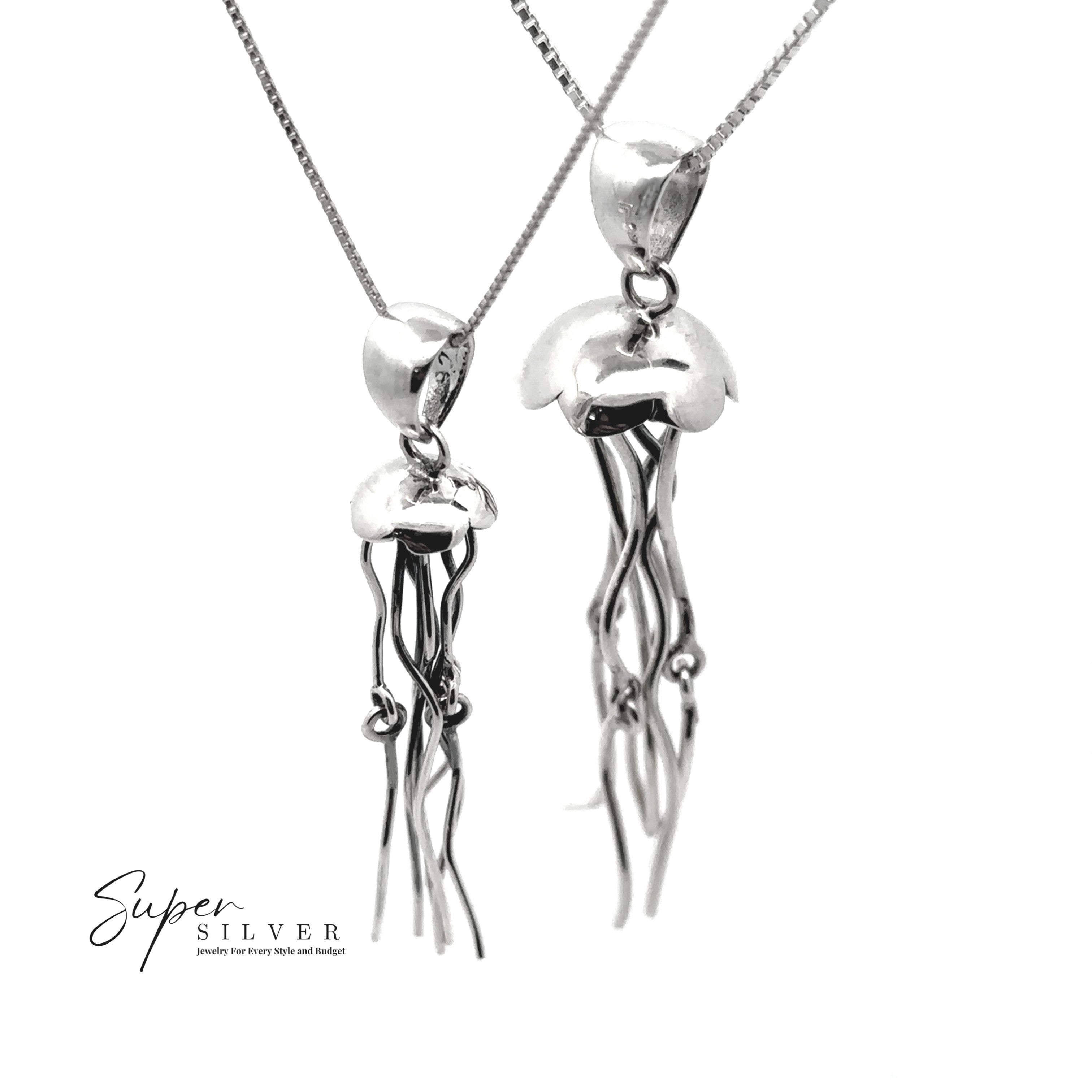 Moving Tentacle Jellyfish Pendant