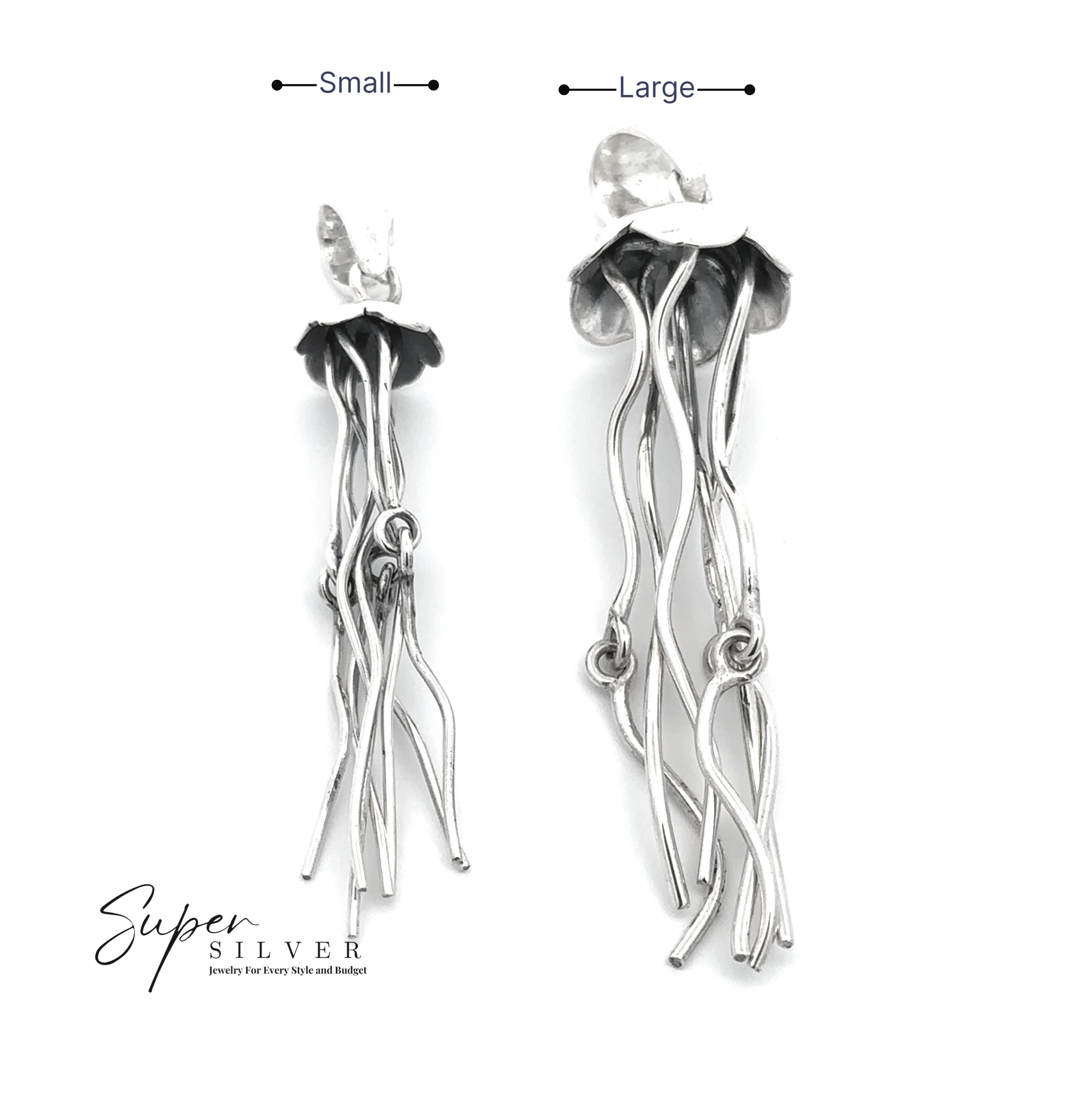 Moving Tentacle Jellyfish Pendant