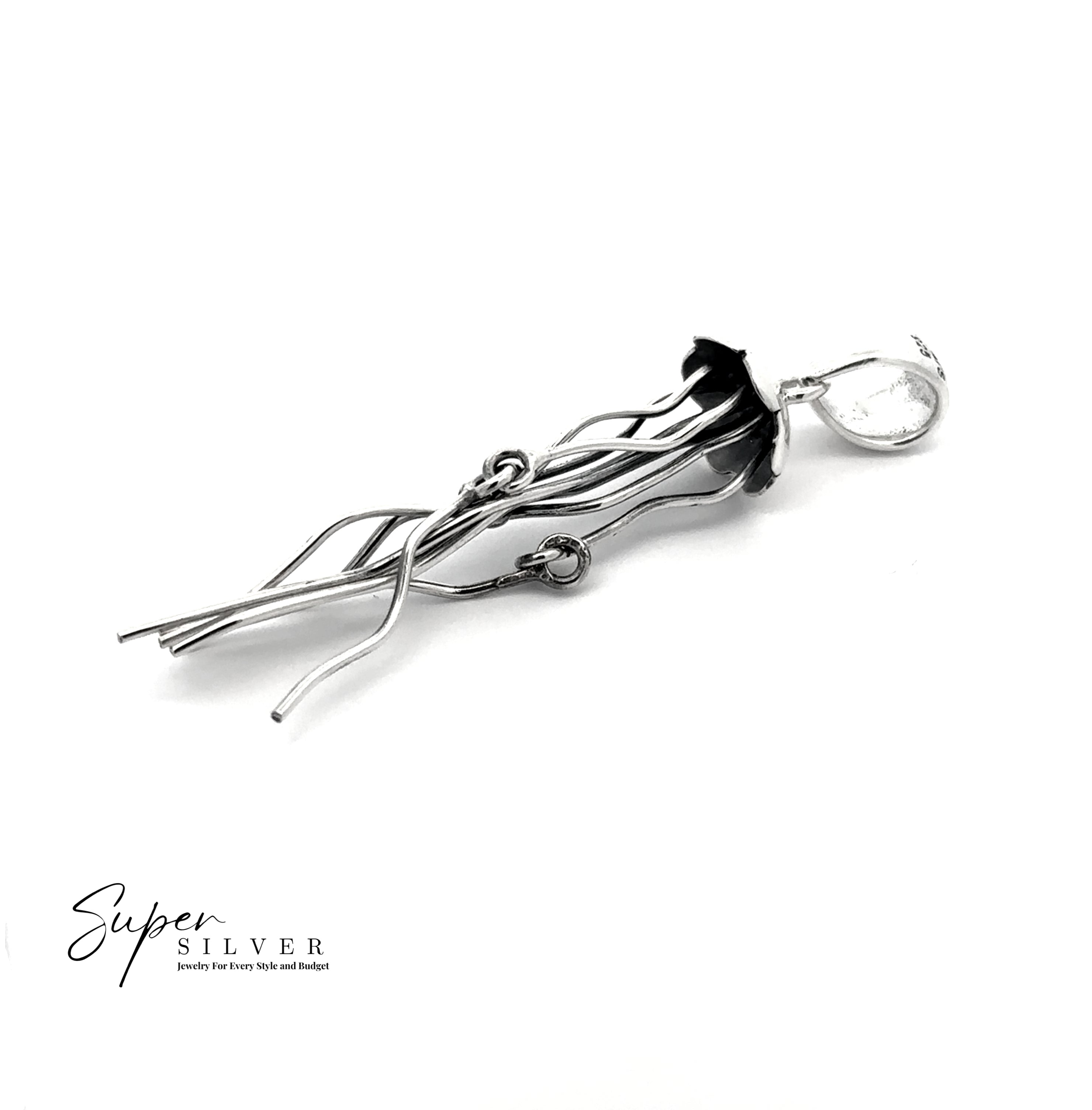 Moving Tentacle Jellyfish Pendant