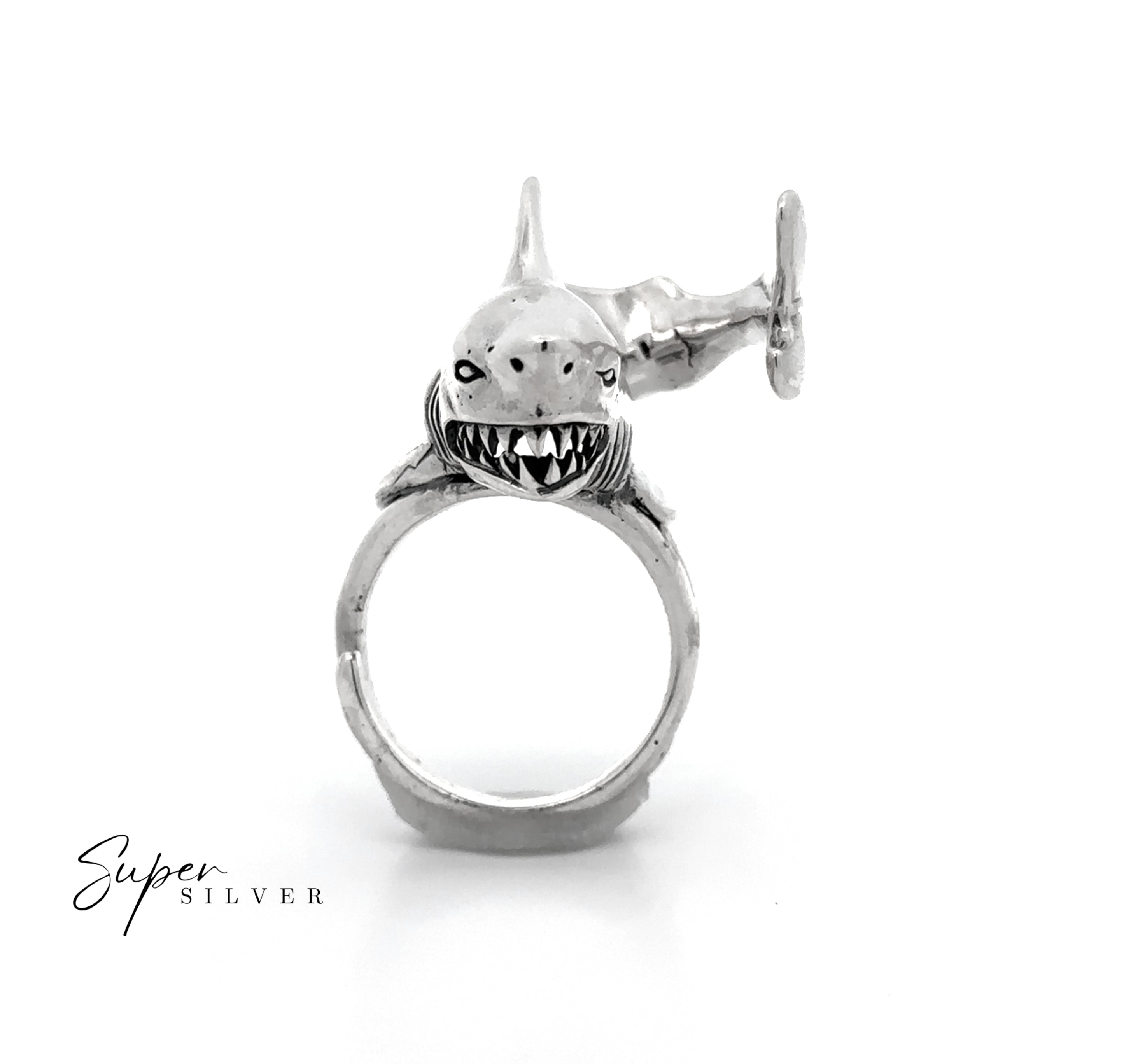 Fierce Great White Shark Ring