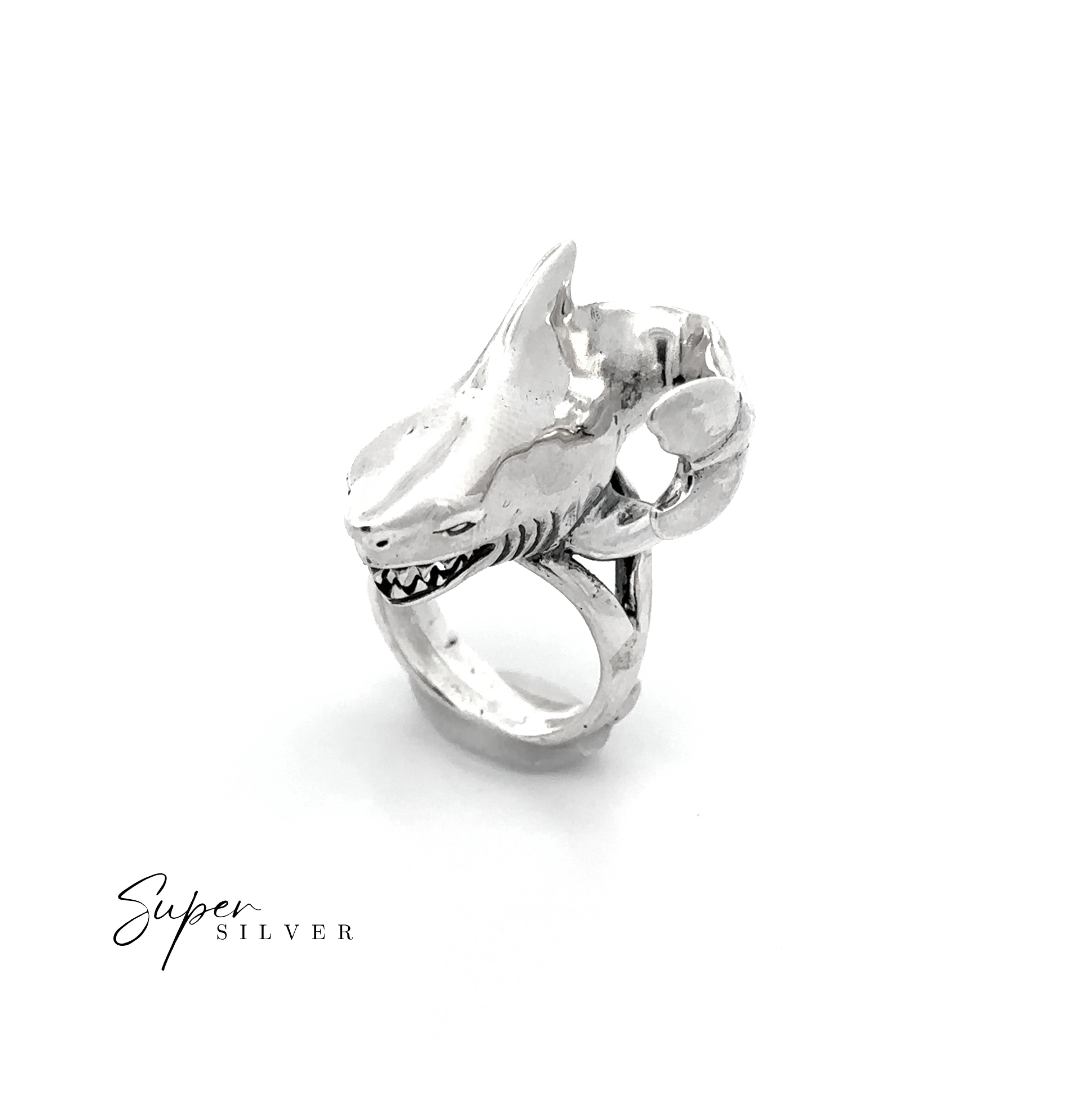 Fierce Great White Shark Ring