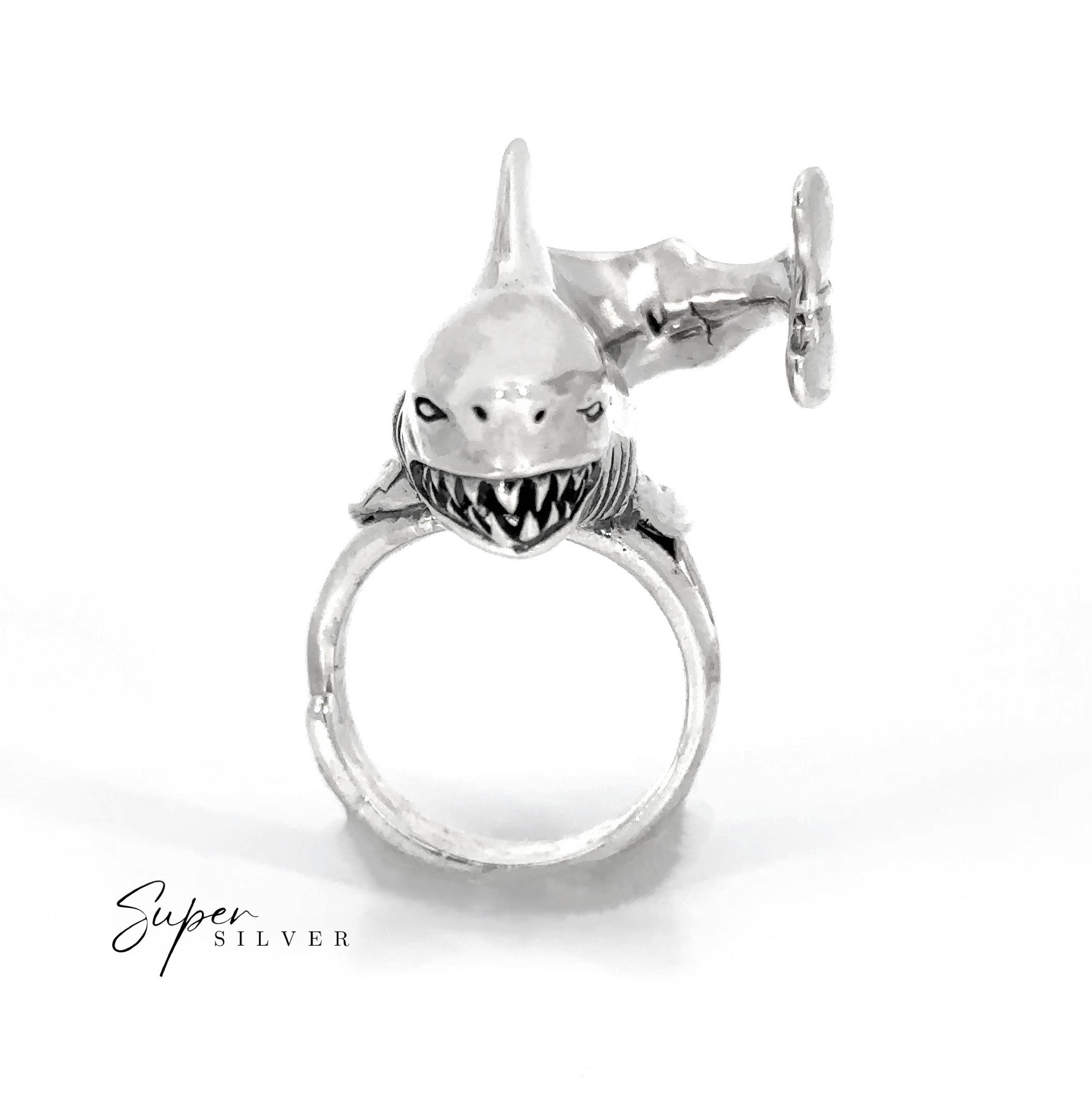 Fierce Great White Shark Ring