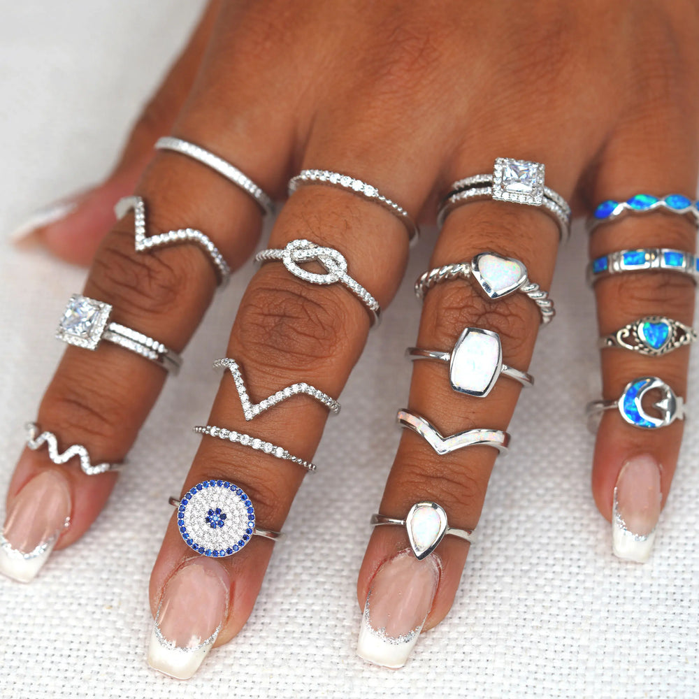 Silver shop rings deals