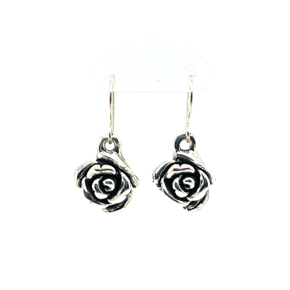 
                  
                    Crafted with the utmost craftsmanship, these durable Super Silver small electroformed rose earrings are truly exquisite. Against a pristine white background, their electroformed design makes them a truly striking accessory.
                  
                