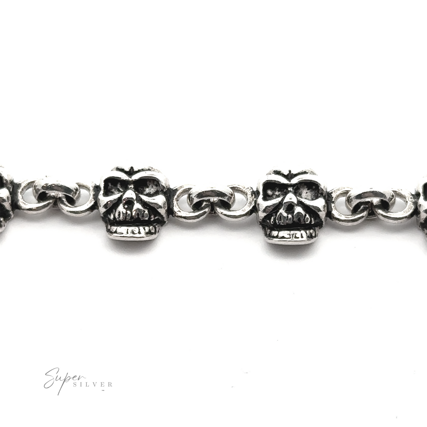 
                  
                    A Skull Bracelet with skull links.
                  
                