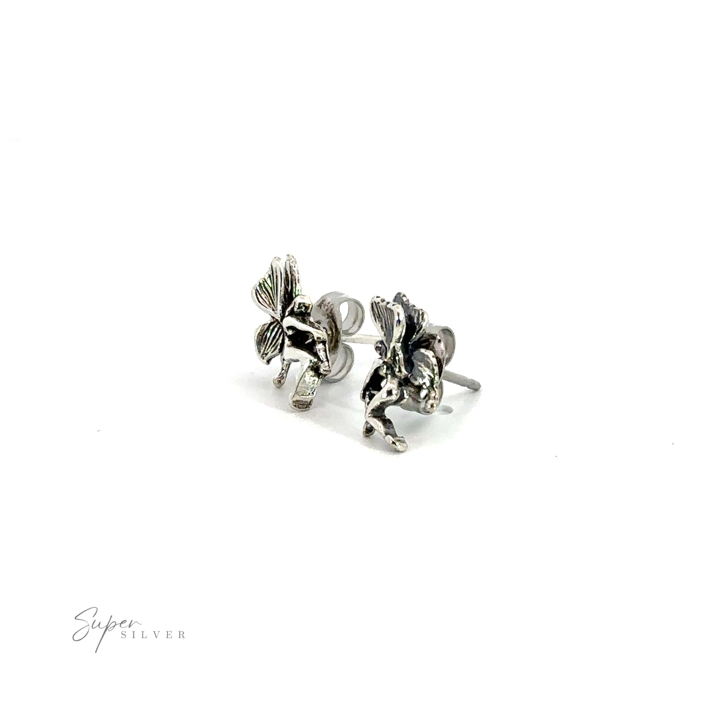 A pair of enchanting Fairy Studs on a white background.
