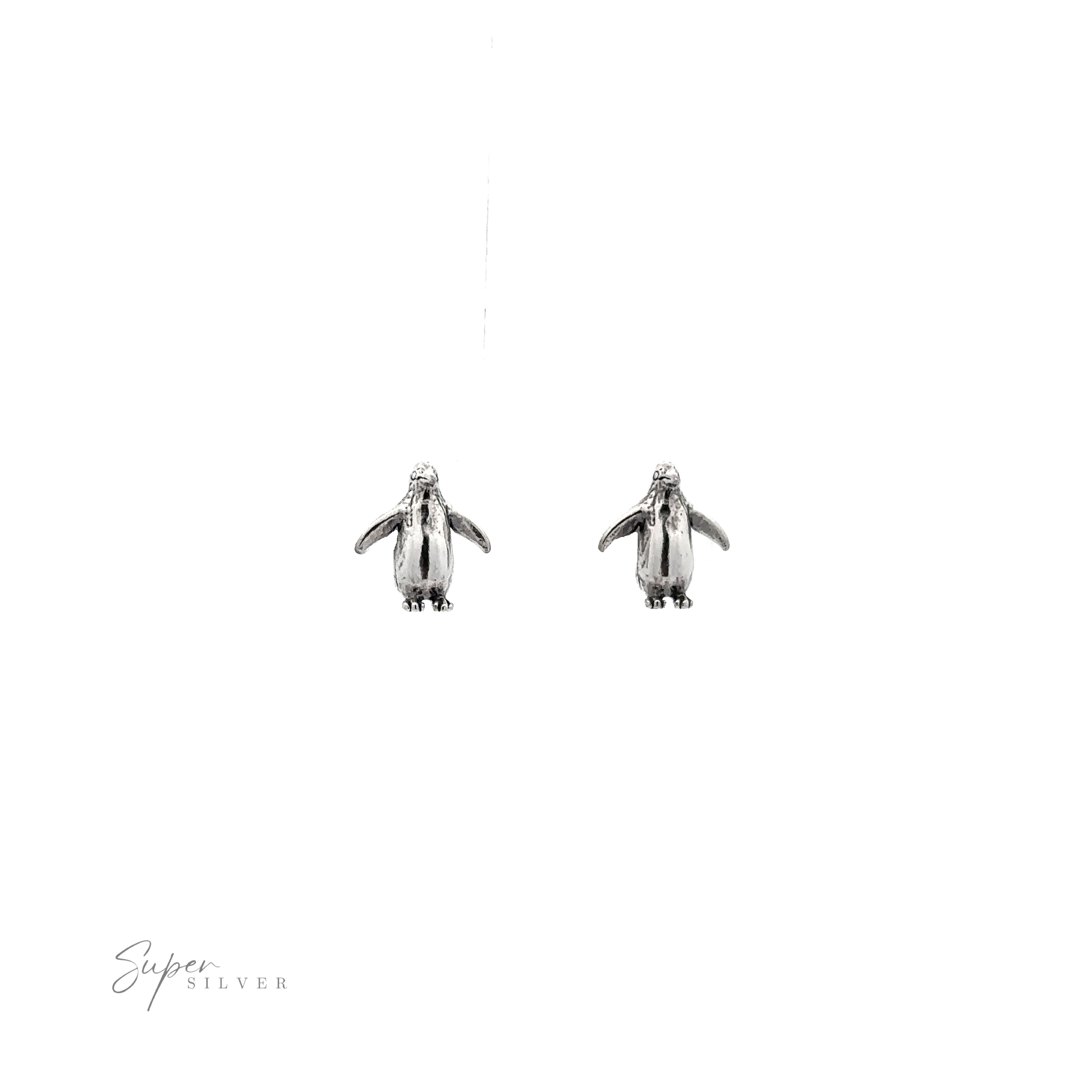Penguin Studs, perfect for bird lovers, displayed on a white background.
