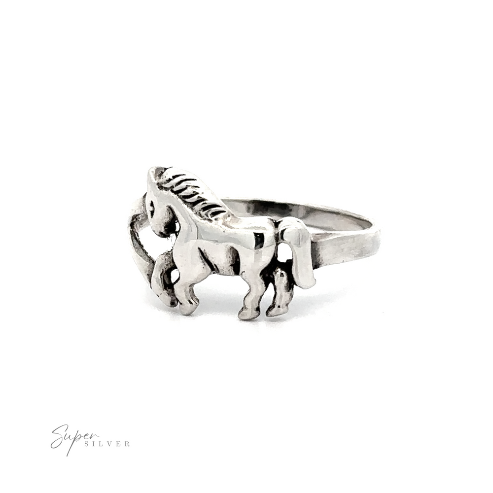 This description features a Sterling Silver Horse Ring, making it the perfect choice for an equestrian lover.