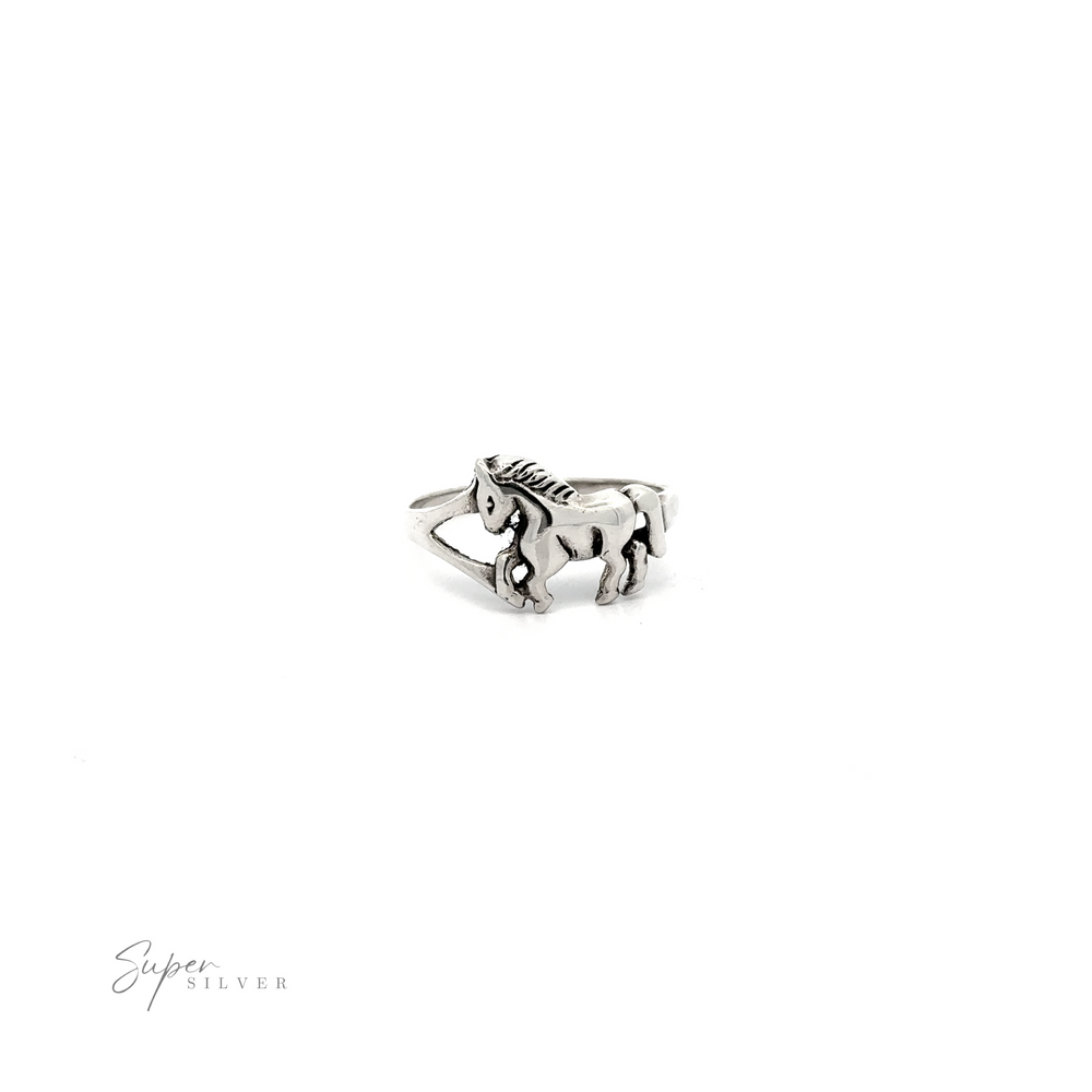 
                  
                    A Sterling Silver Horse Ring for equestrian lovers.
                  
                