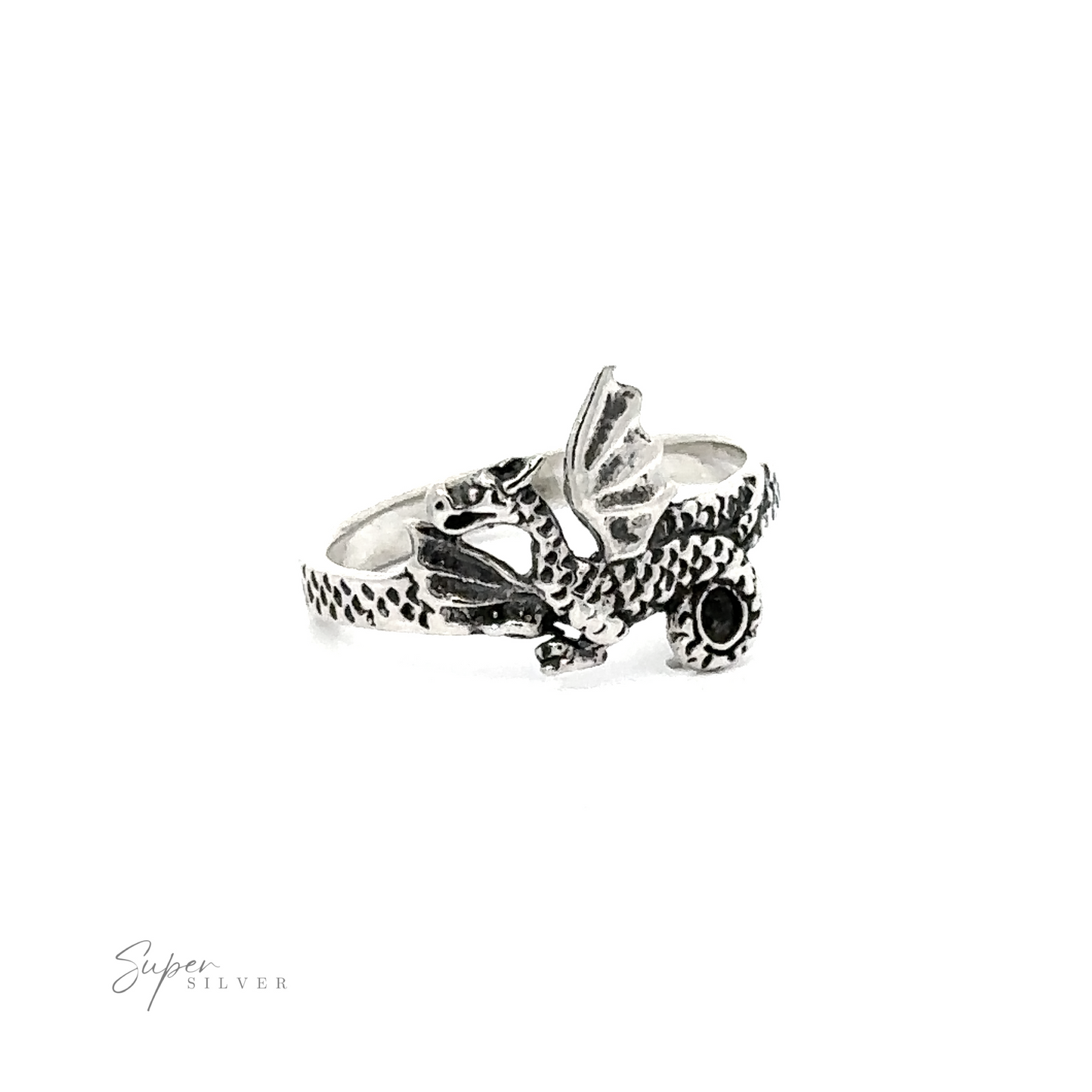 
                  
                    A Dragon Ring with intricate scale detail work, perfect for fantasy lovers.
                  
                