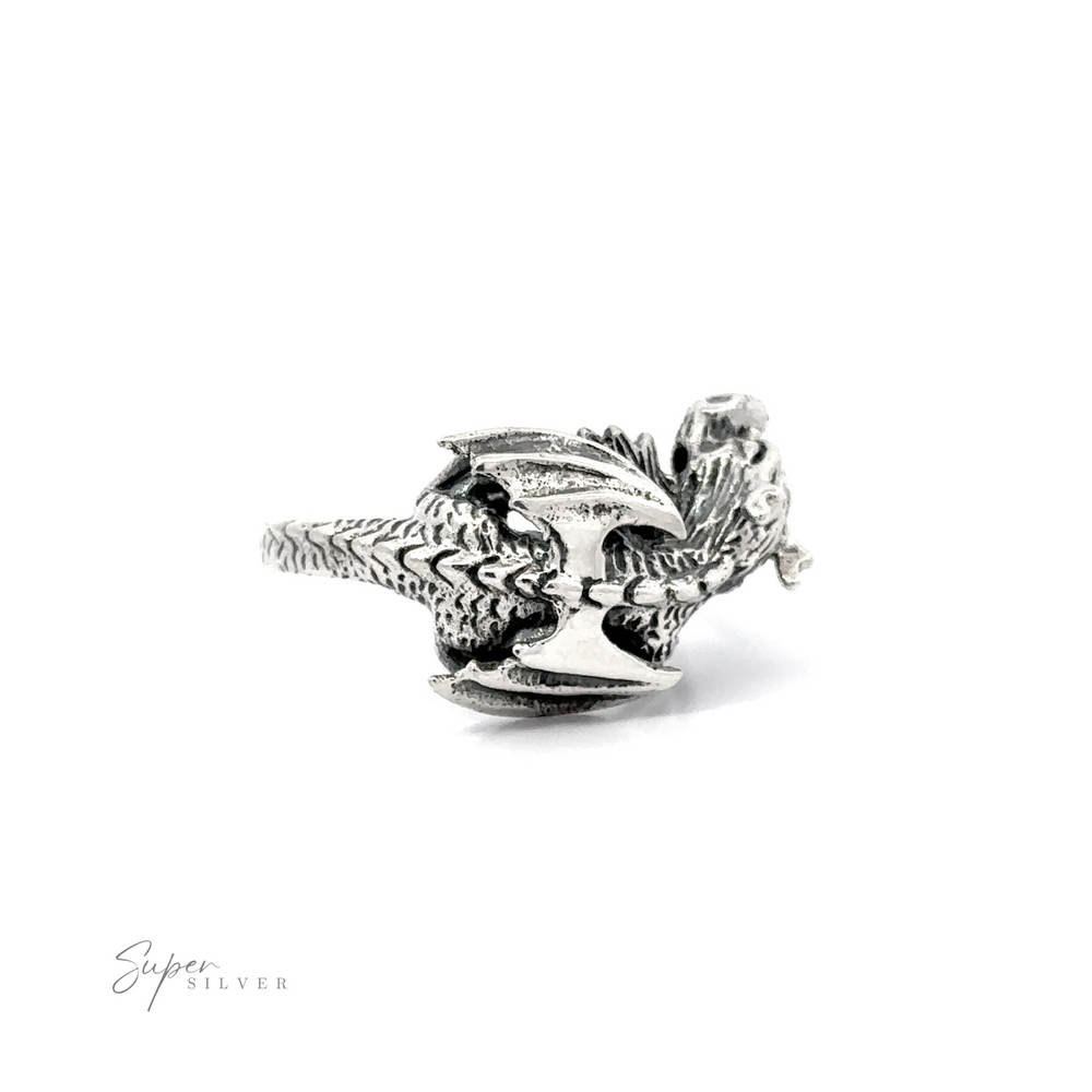 
                  
                    A sterling silver Heavy Dragon Ring.
                  
                