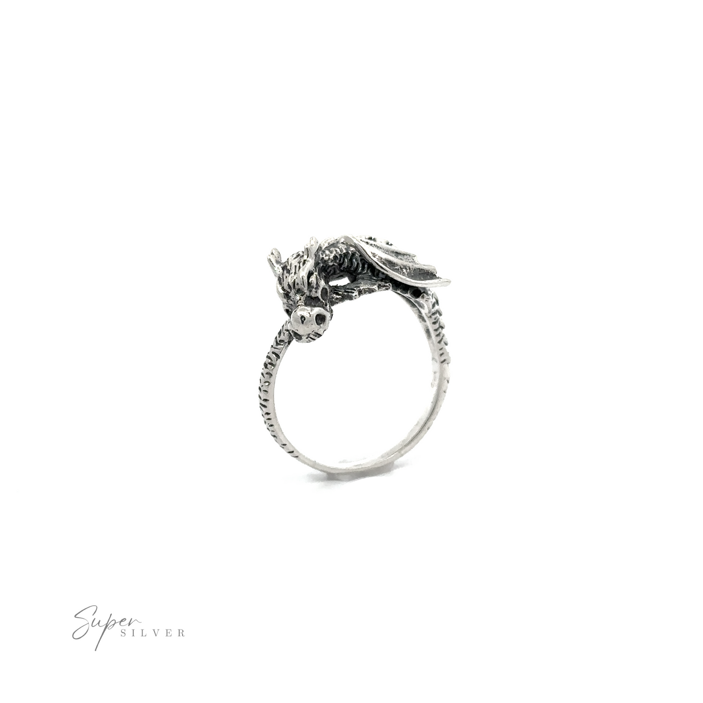 
                  
                    A sterling silver Heavy Dragon Ring.
                  
                