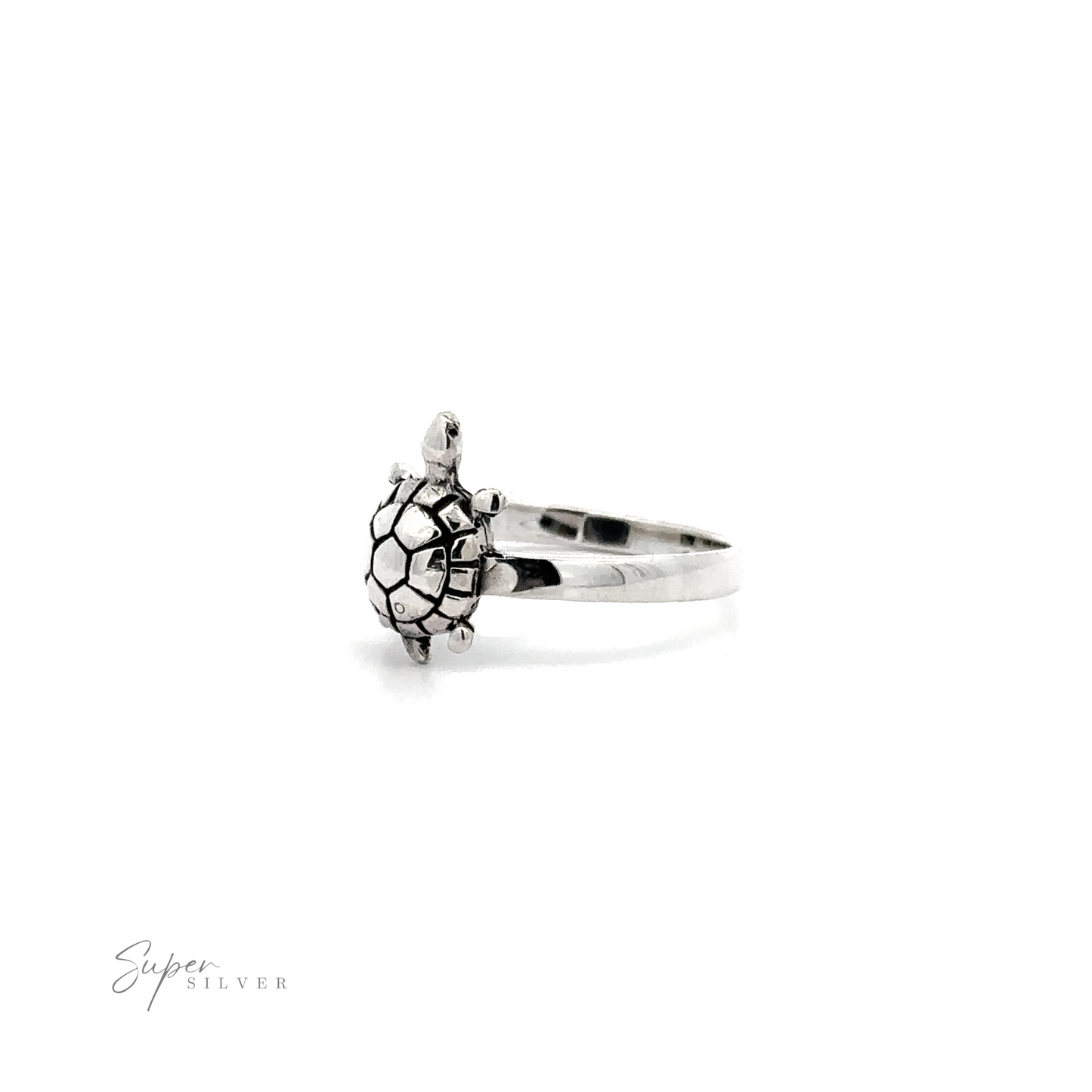 
                  
                    A Cute Turtle Ring with dimensions on a white background.
                  
                