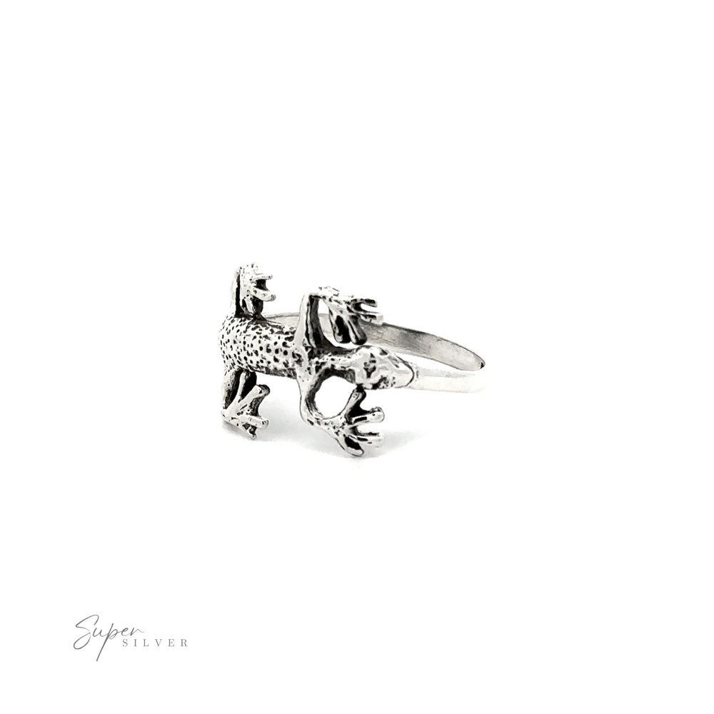 
                  
                    An everyday wear sterling silver wrap-around Lizard Ring.
                  
                