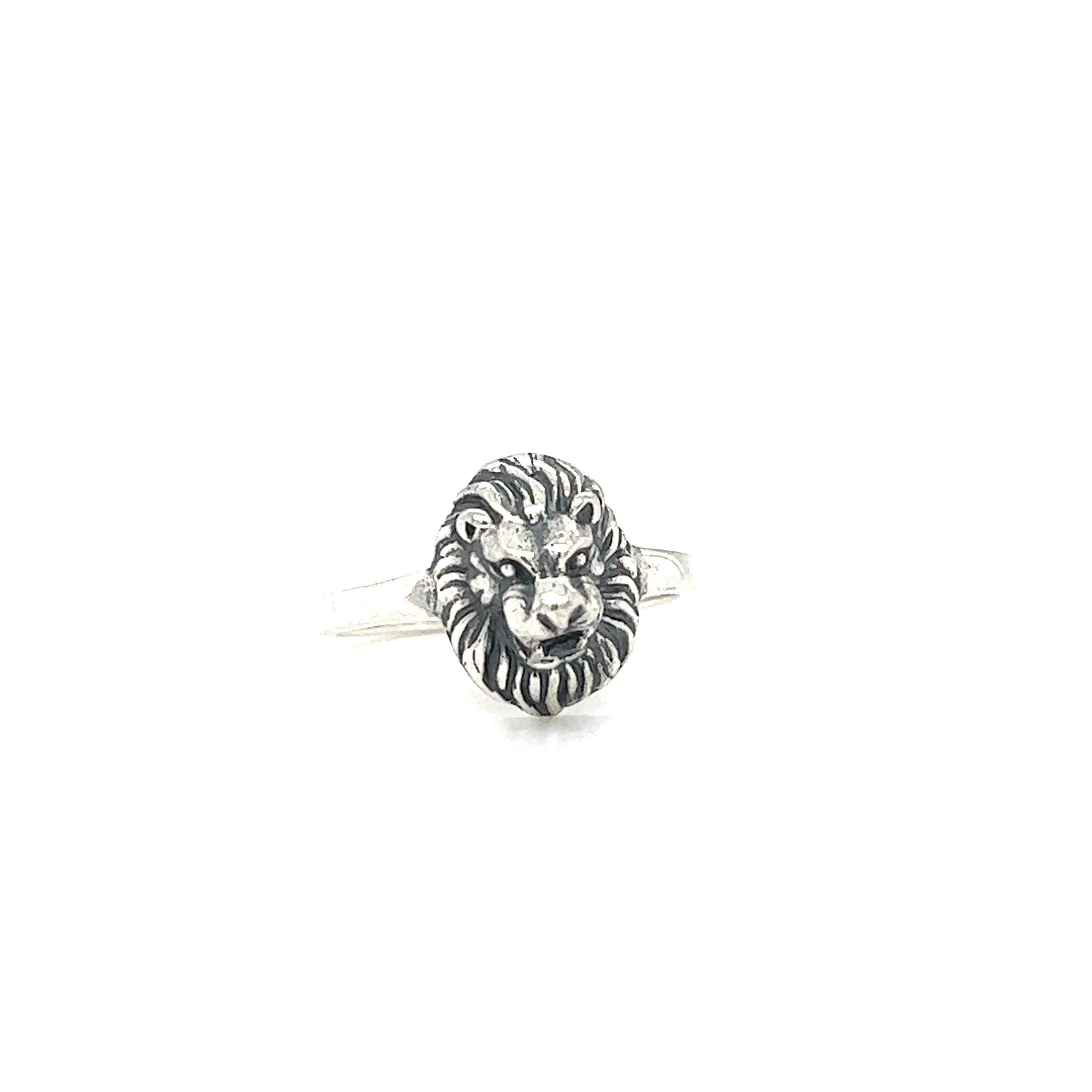 Buy Lion Pinky Ring, Sterling Silver by Espada Silver | elk & HAMMER