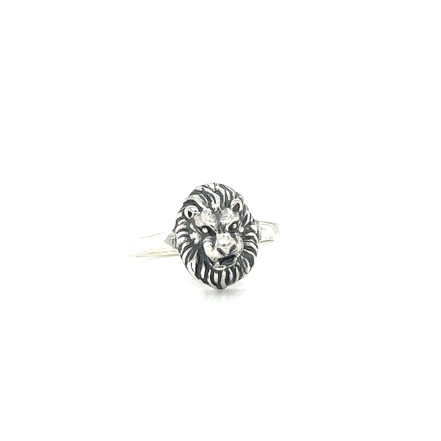 
                  
                    This small Lion Face Ring from Super Silver showcases a commanding lion motif, representing authority and strength. Crafted in silver, this exquisite ring is a symbol of power and confidence.
                  
                