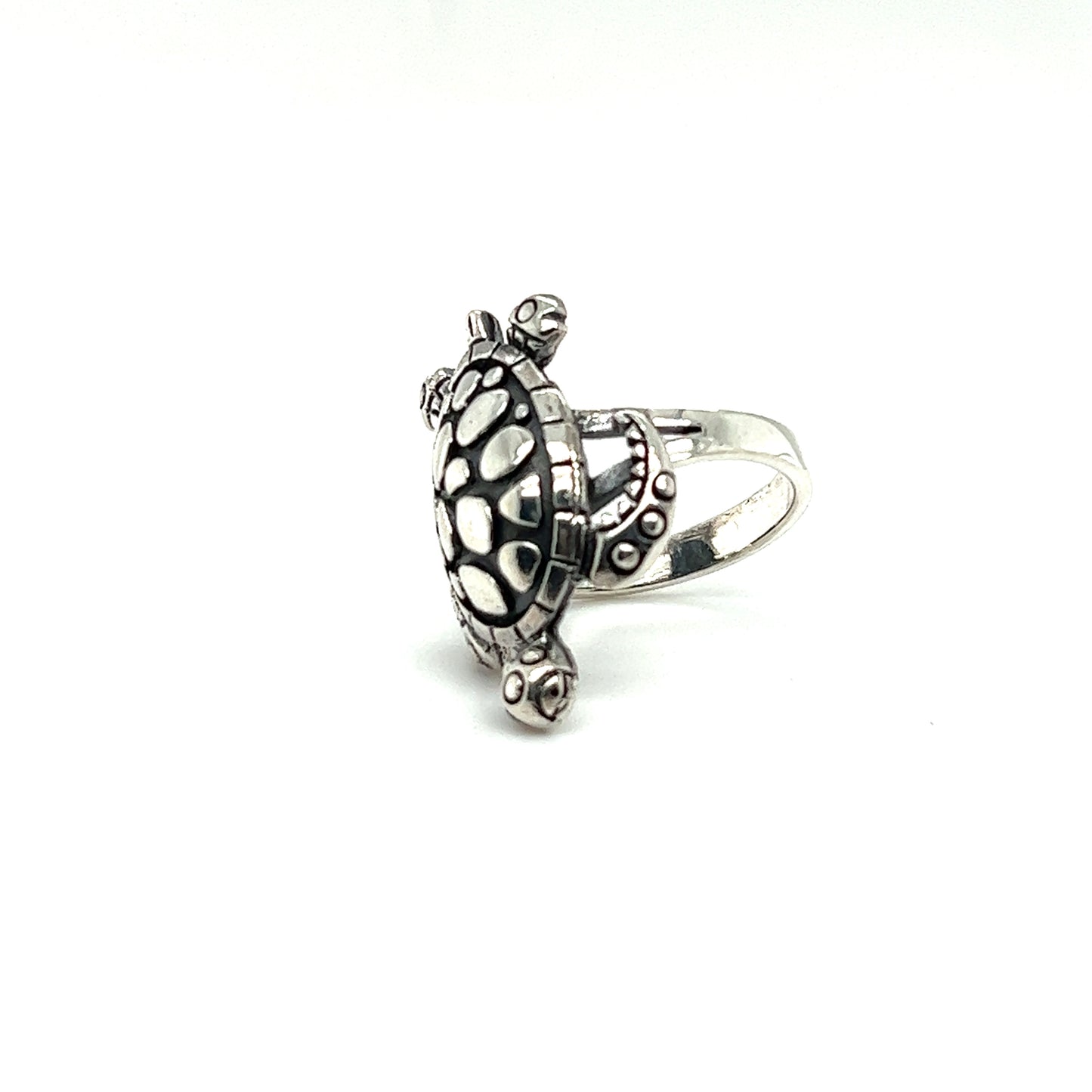 
                  
                    A boho-inspired Large Sea Turtle Ring on a white background.
                  
                