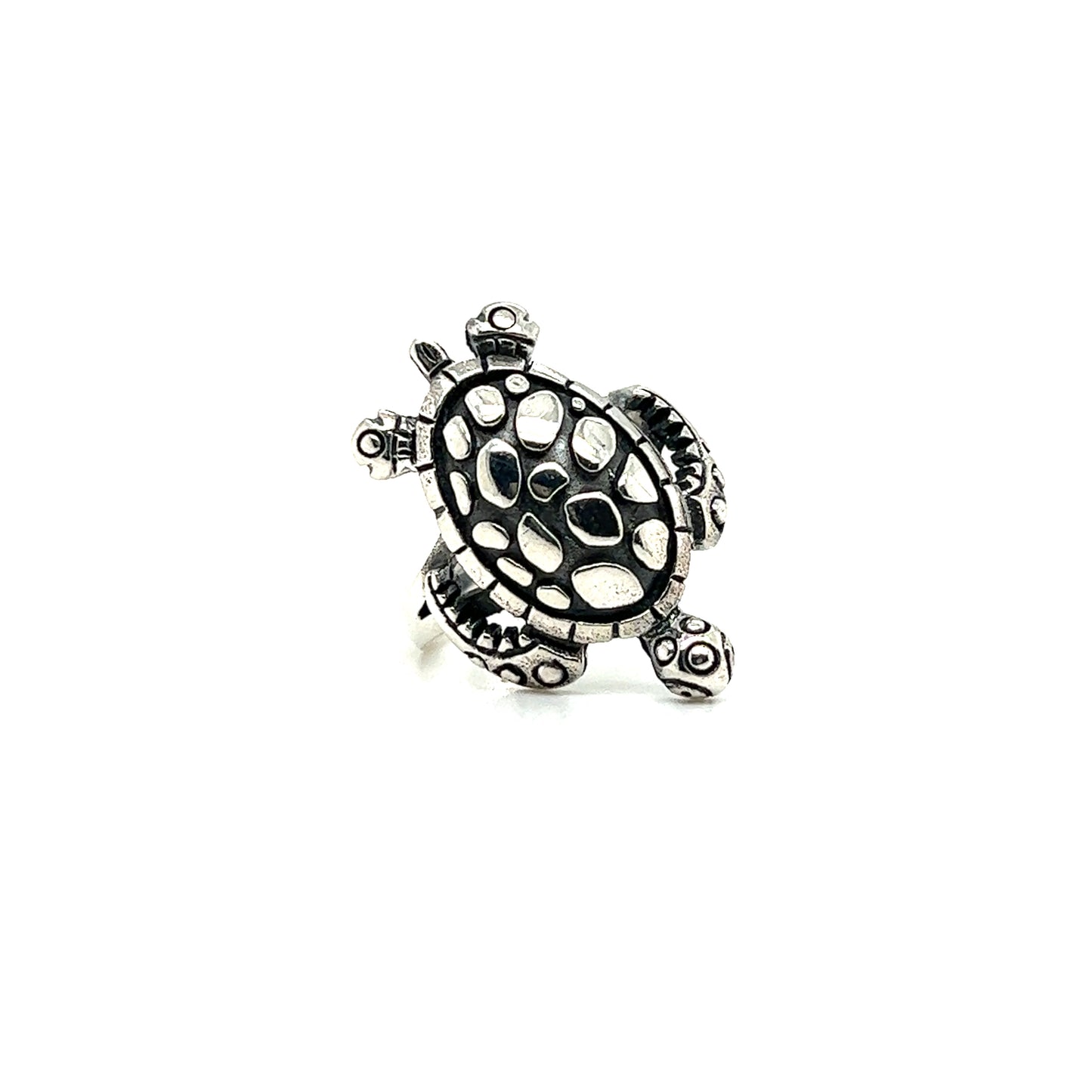 
                  
                    A boho-inspired Large Sea Turtle Ring on a white background.
                  
                