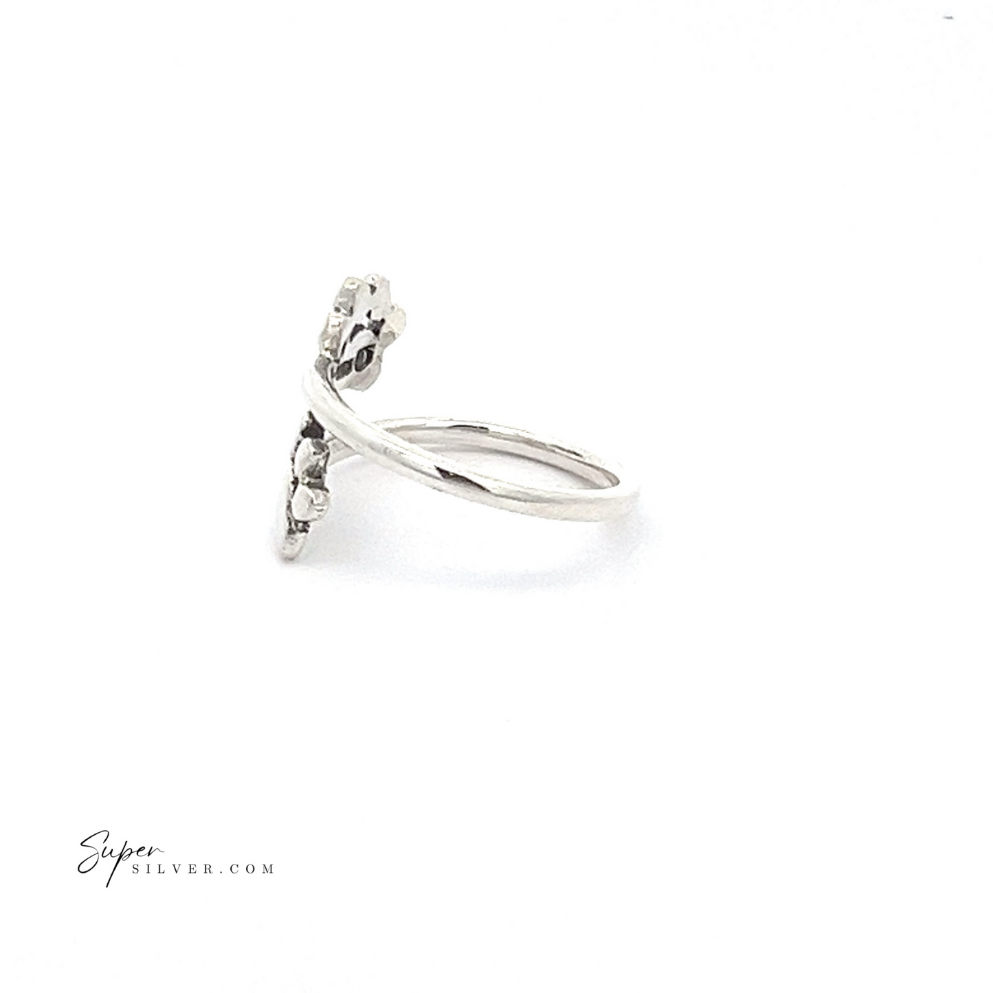 
                  
                    Sterling silver Paw Print Adjustable Ring with a cross design, featuring small decorative details, set against a plain white background. A perfect piece for pet lovers.
                  
                