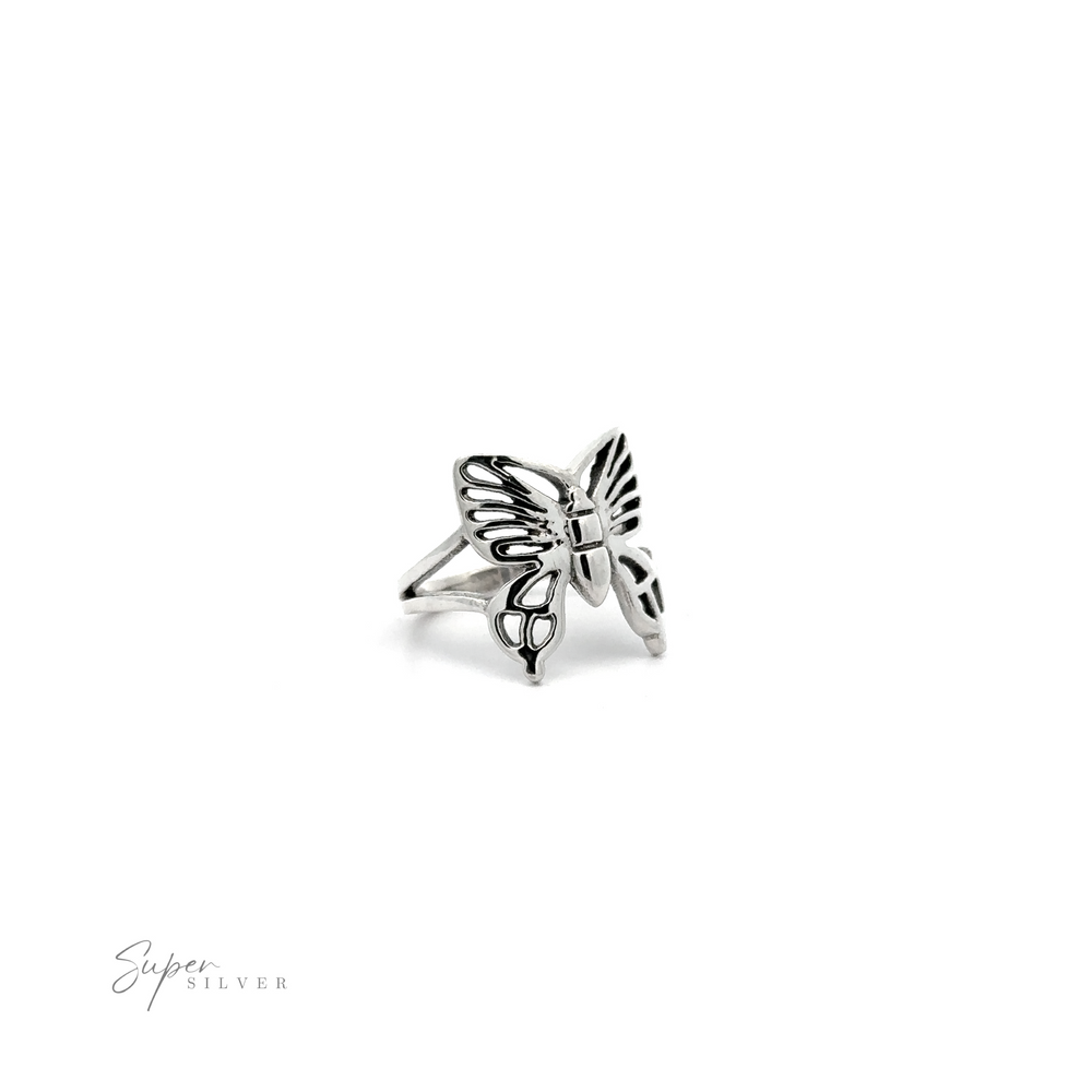 
                  
                    A Butterfly Ring, showcasing its elegant dimensions, on a white background.
                  
                