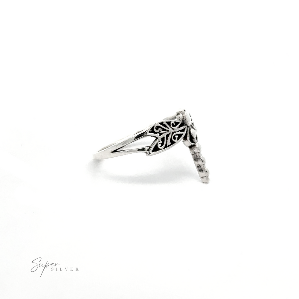 
                  
                    A stunning Silver Dragonfly Ring adorned with a delicate dragonfly.
                  
                