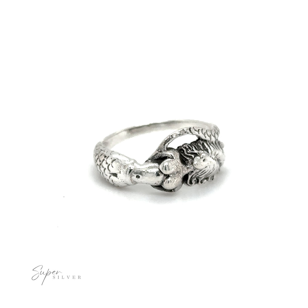 
                  
                    A mesmerizing Mermaid Ring with Swirly Tail adorns this exquisite silver ring, bringing the enchantment of the ocean to your fingertips.
                  
                