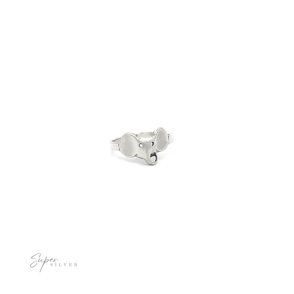 
                  
                    Simple Elephant Head Ring on a white background.
                  
                
