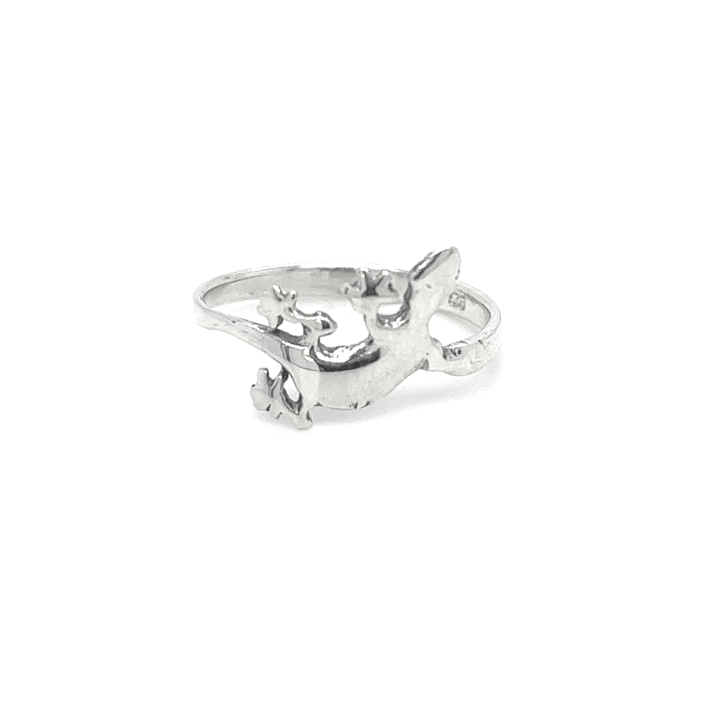 
                  
                    A lightweight .925 Sterling Silver Funky Lizard ring.
                  
                