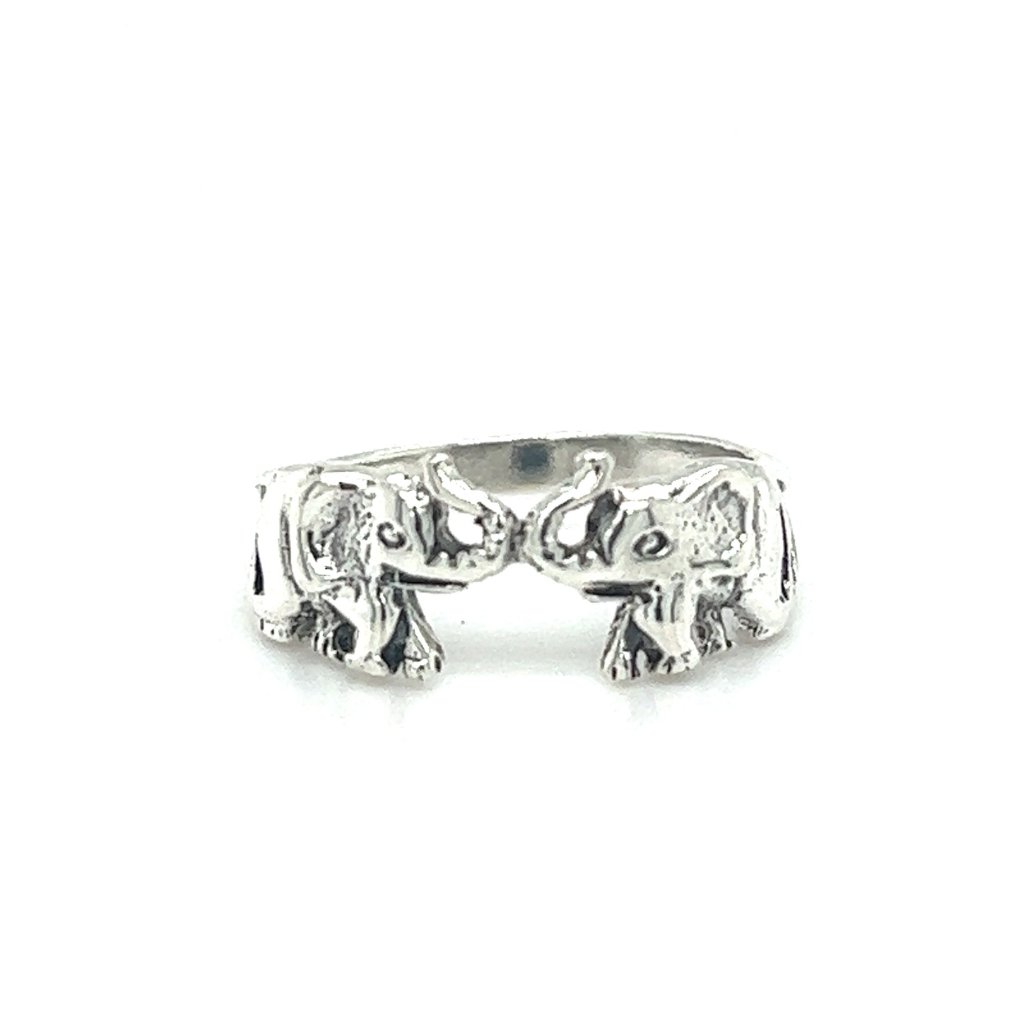 
                  
                    A Super Silver Elephant Pair Ring symbolizing a deep connection and shared moments between two souls.
                  
                